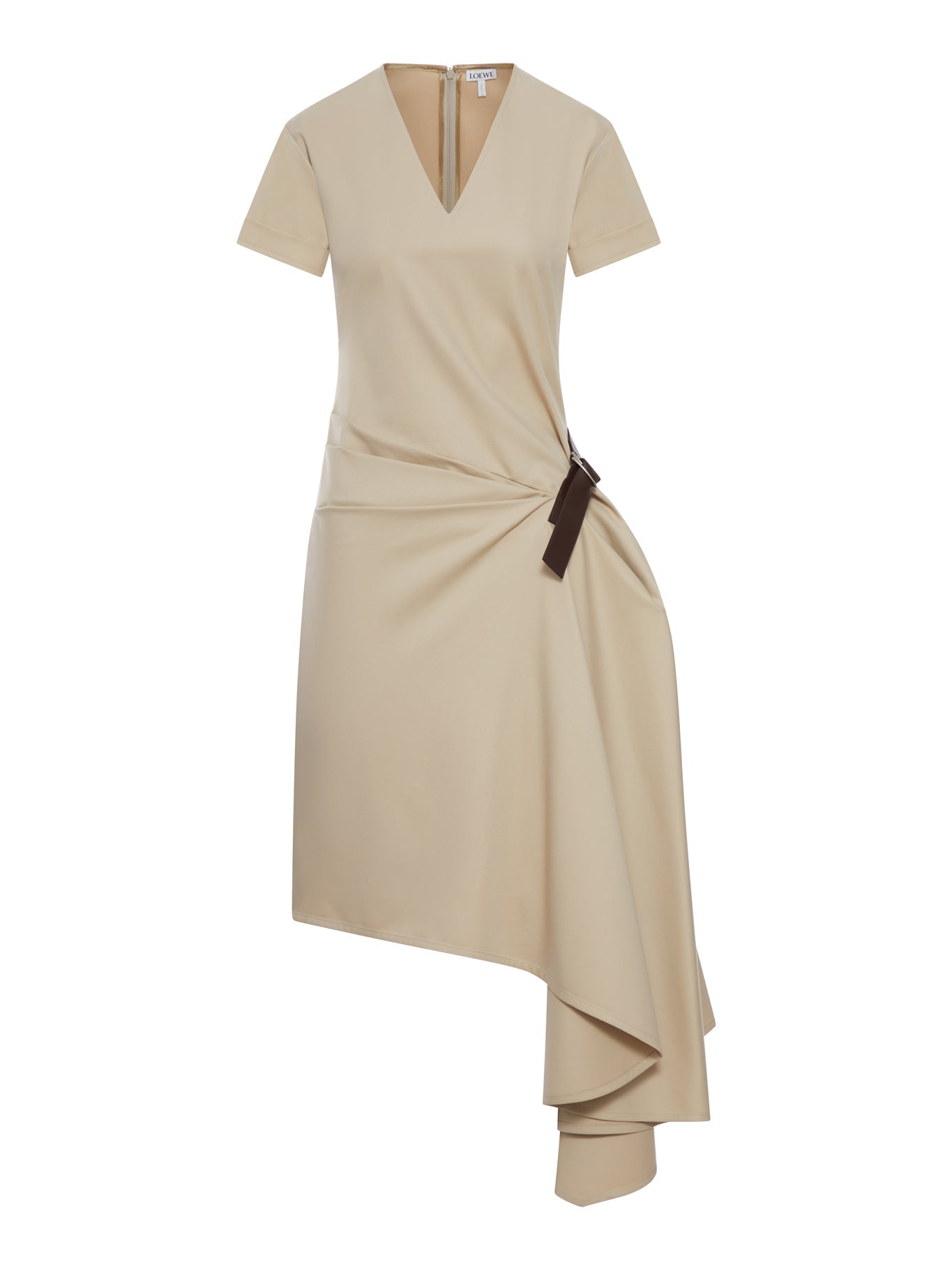 Оригінальна Cotton And Silk Dress With Belt Loewe – боковий вид