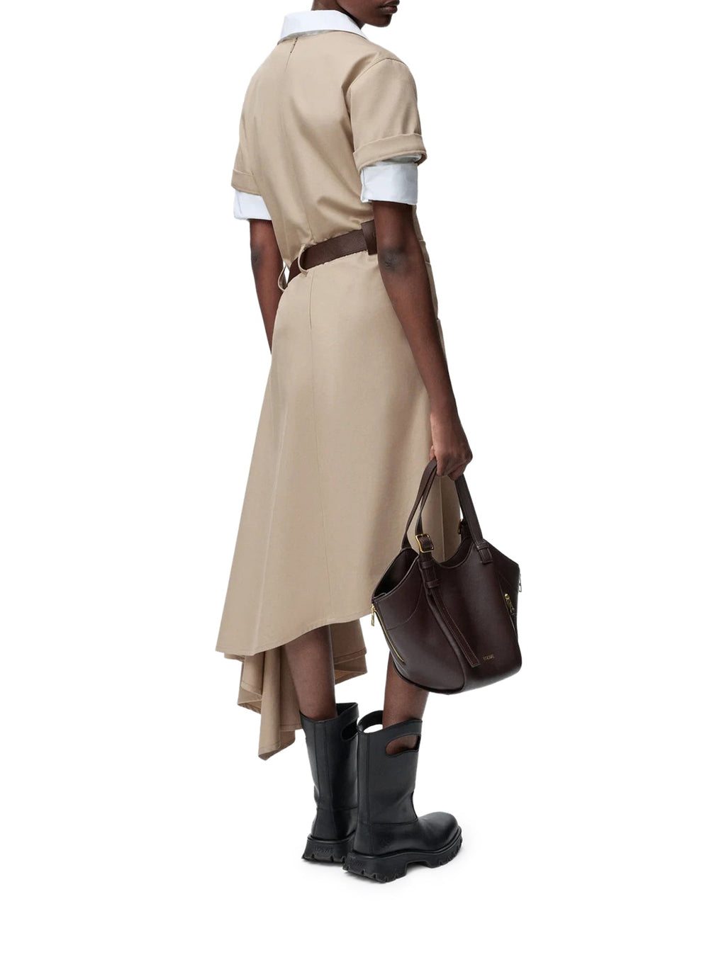 Оригінальна Cotton And Silk Dress With Belt Loewe – детальний вид