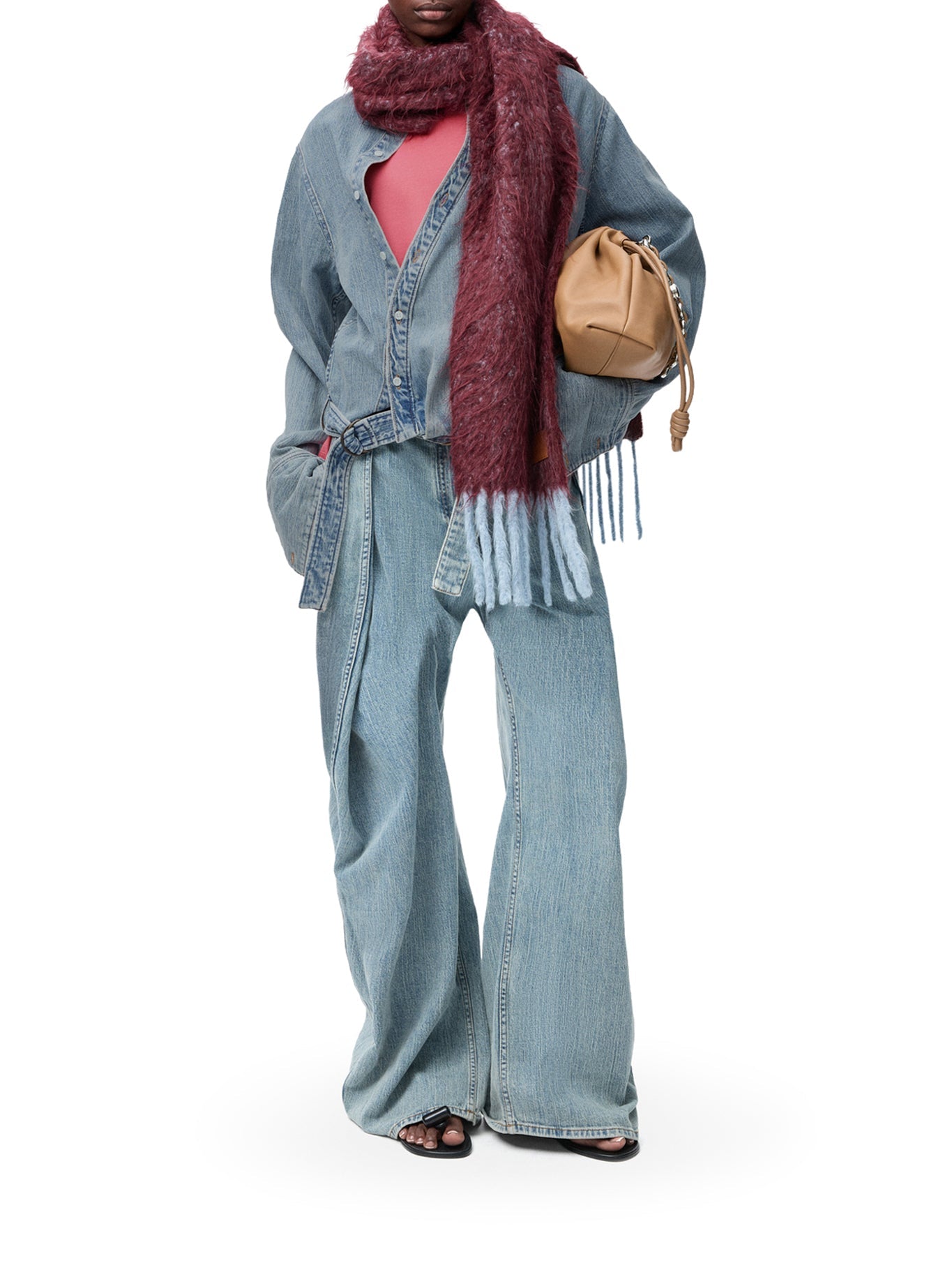 Draped Denim Shirt Loewe оригінал – Купити в Україні – вид ззаду