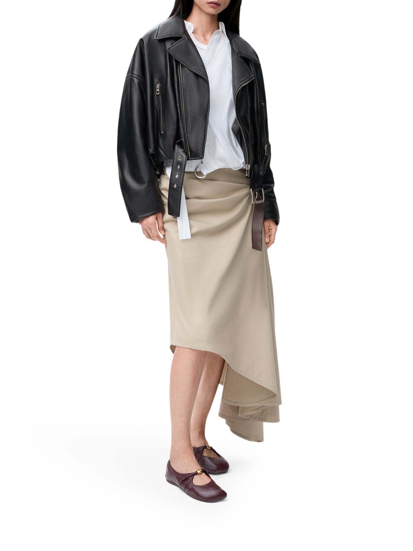 Оригінальна Lambskin Biker Jacket Loewe – вид ззаду
