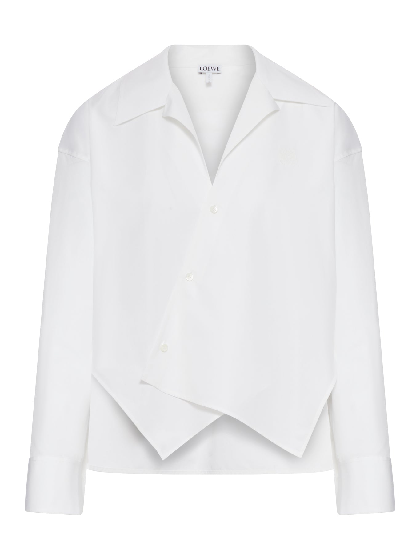 Asymmetric Cotton Poplin Shirt Loewe оригінал – Купити в Україні – боковий вид
