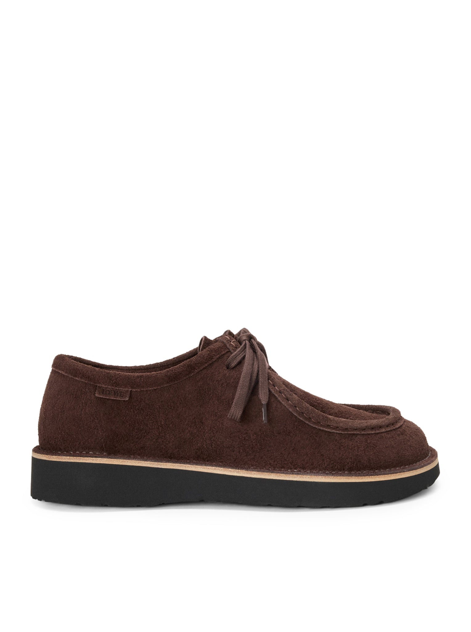 Faro Lace-Up Shoes In Suede Calfskin Loewe – Гарантія оригінальності – боковий вид