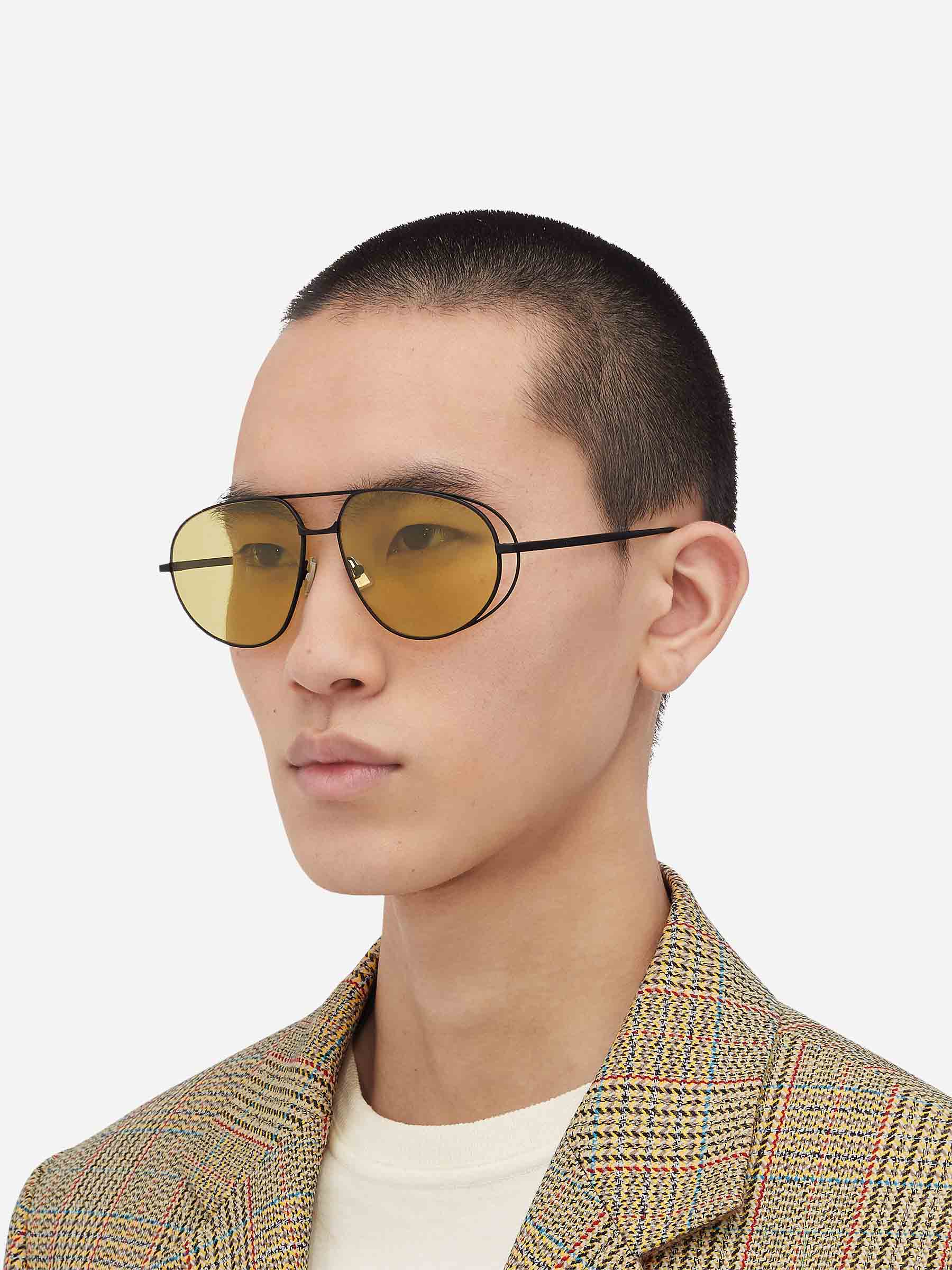 Оригінальна Classic Aviator Sunglasses Bottega veneta – вид ззаду