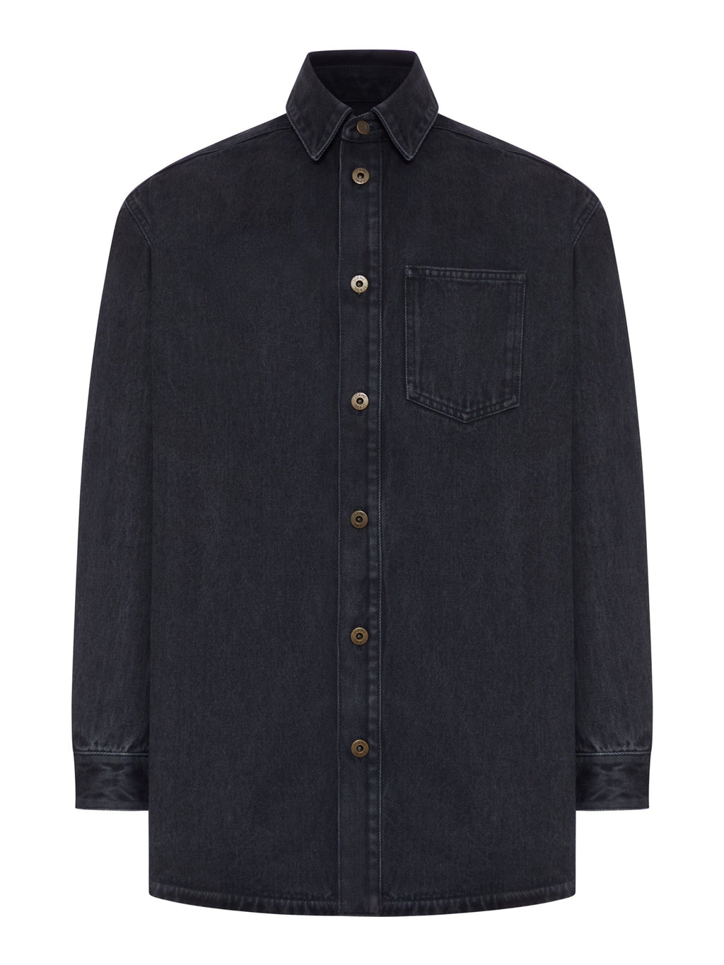 Denim Anagram Overshirt Loewe – Гарантія оригінальності – боковий вид