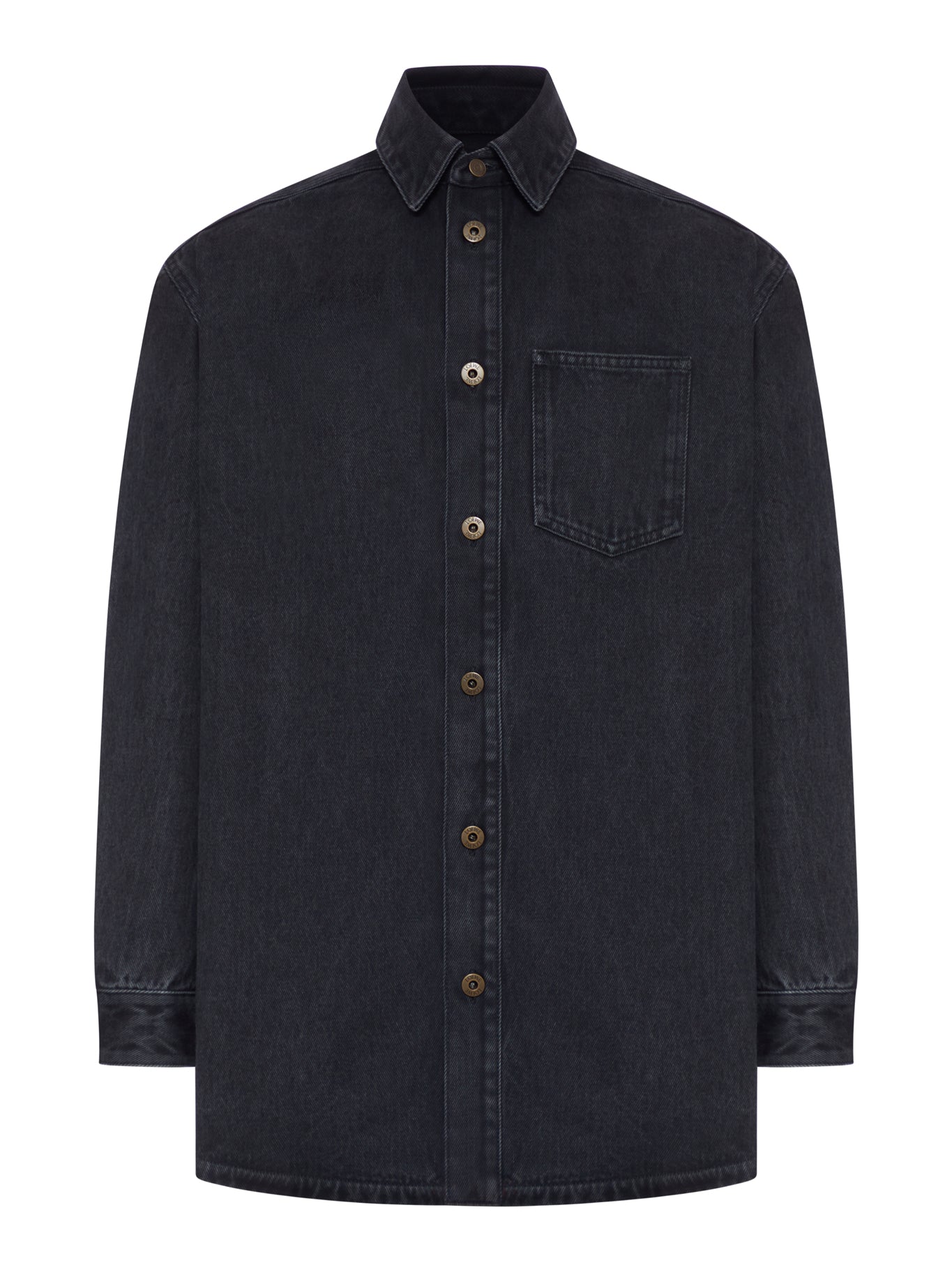Denim Anagram Overshirt Loewe – Гарантія оригінальності – боковий вид