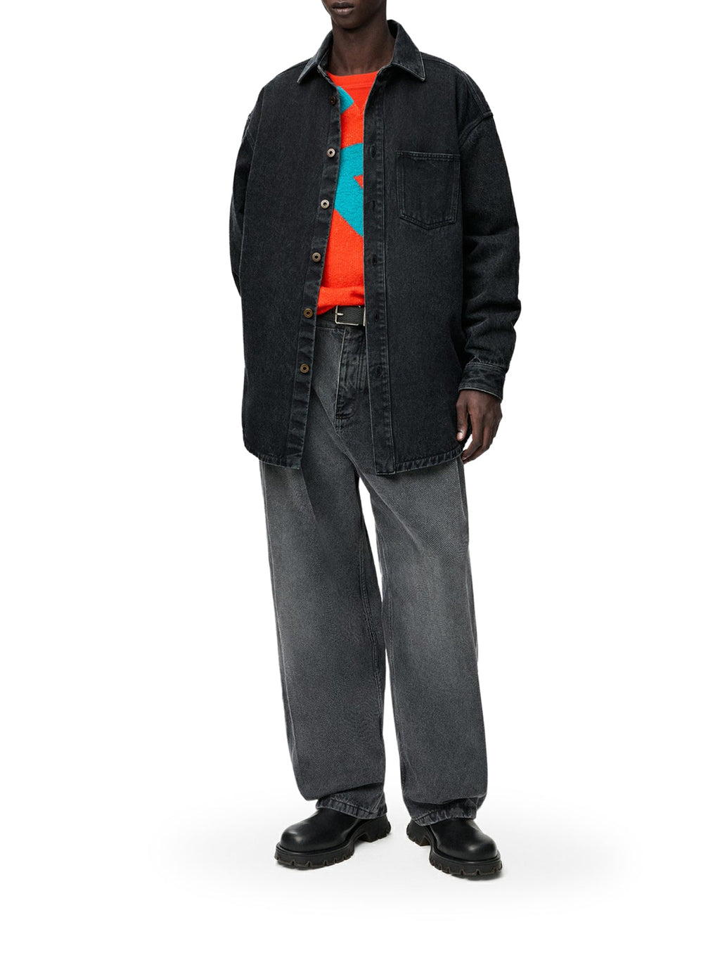Denim Anagram Overshirt Loewe – Гарантія оригінальності – вид ззаду