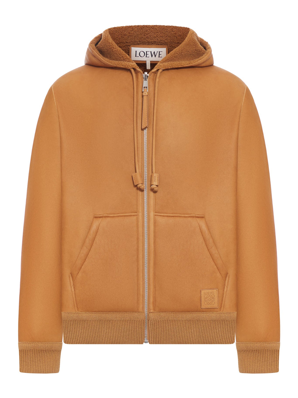 Shearling Jacket With Hood Loewe оригінал – Купити в Україні – боковий вид