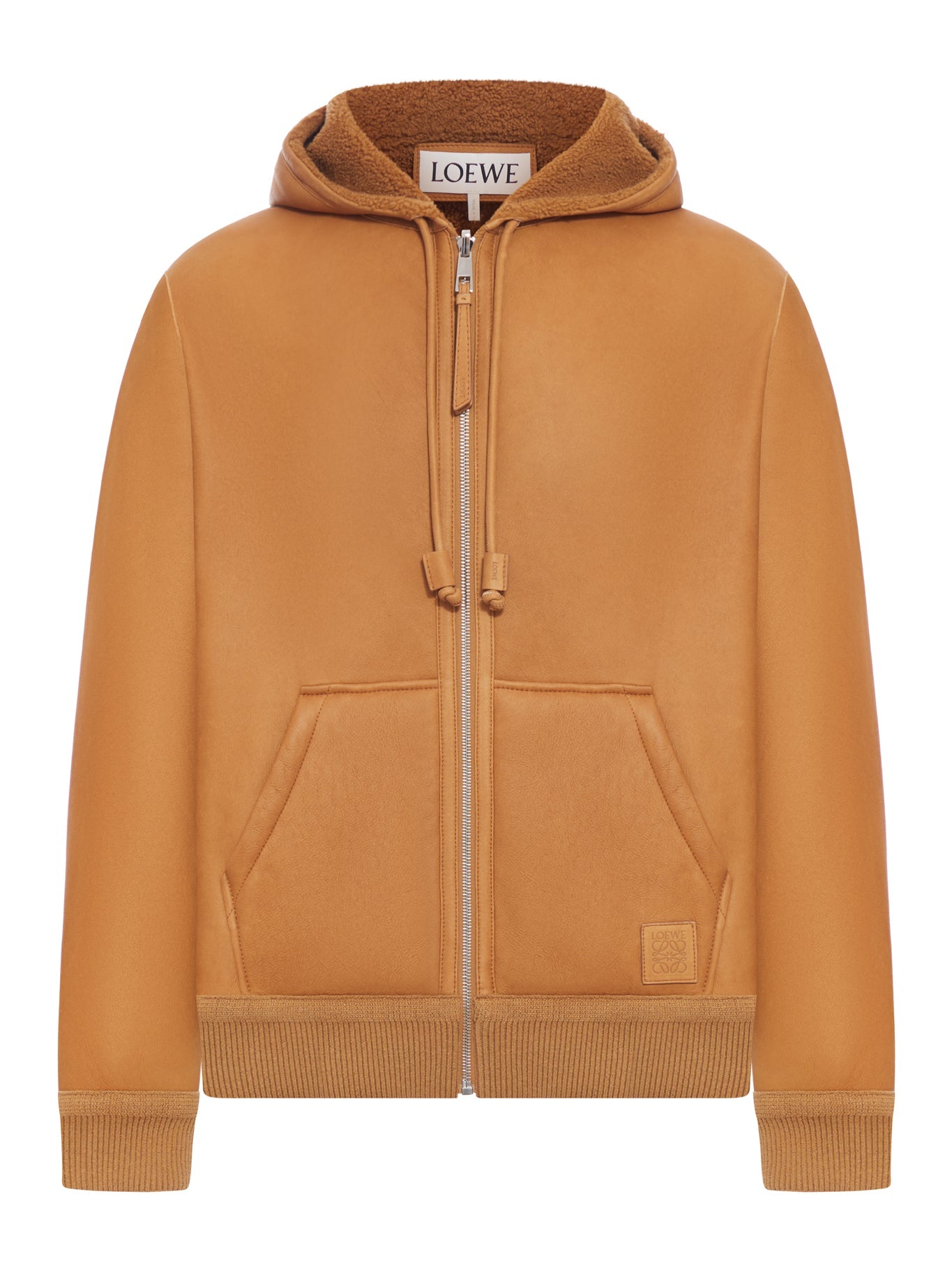 Shearling Jacket With Hood Loewe оригінал – Купити в Україні – боковий вид