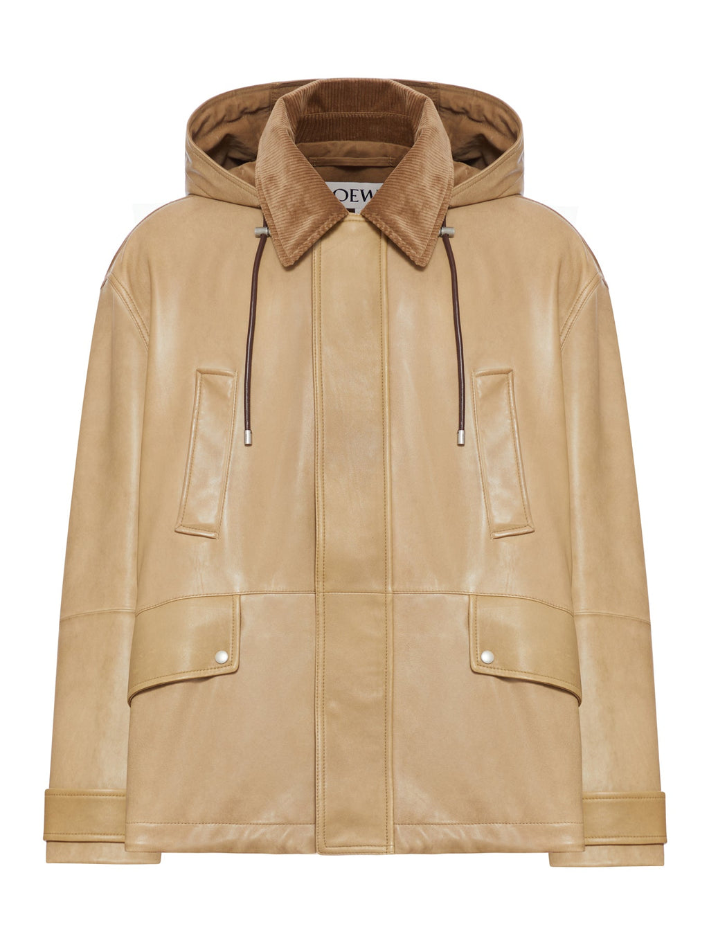 Short Parka In Lambskin And Cotton Loewe оригінал – Купити в Україні – боковий вид