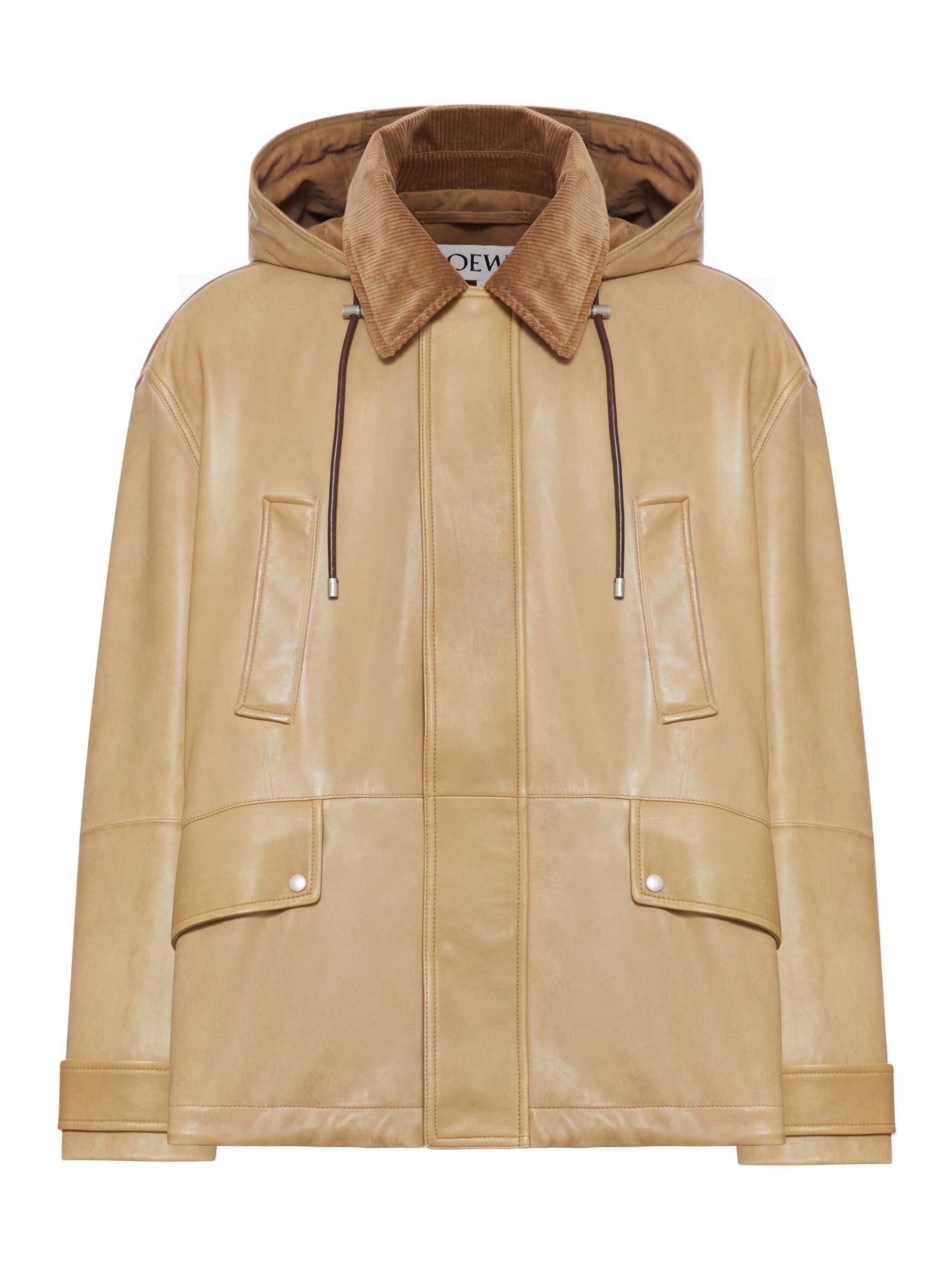 Short Parka In Lambskin And Cotton Loewe оригінал – Купити в Україні – боковий вид