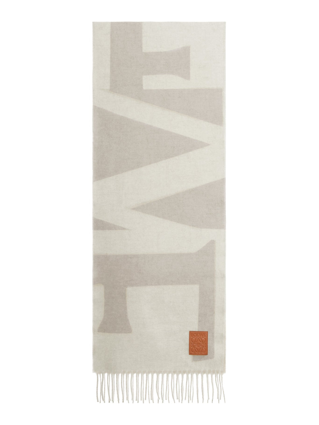 Оригінальна Cashmere Jacquard Logo Scarf Loewe – боковий вид
