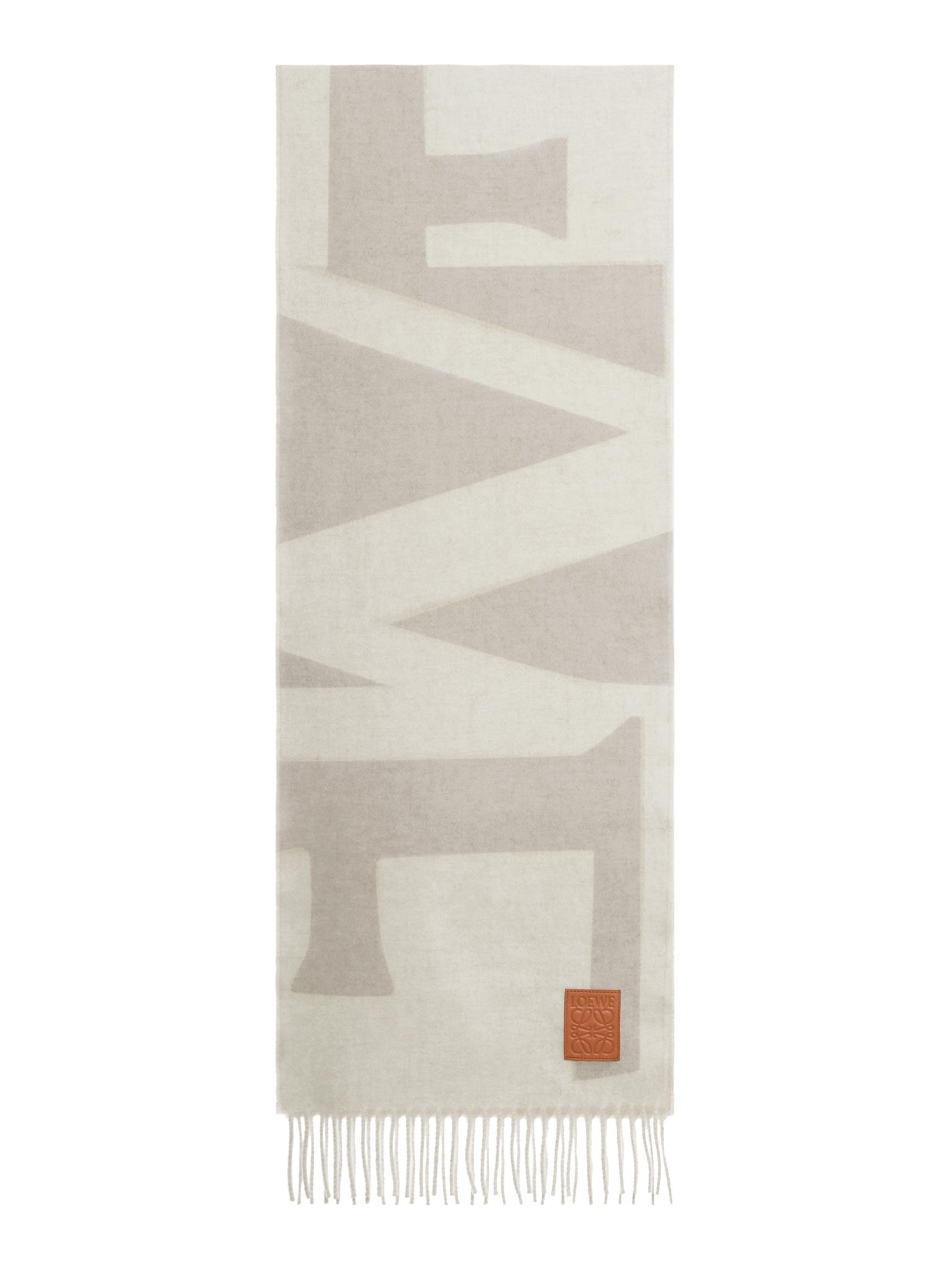 Оригінальна Cashmere Jacquard Logo Scarf Loewe – боковий вид