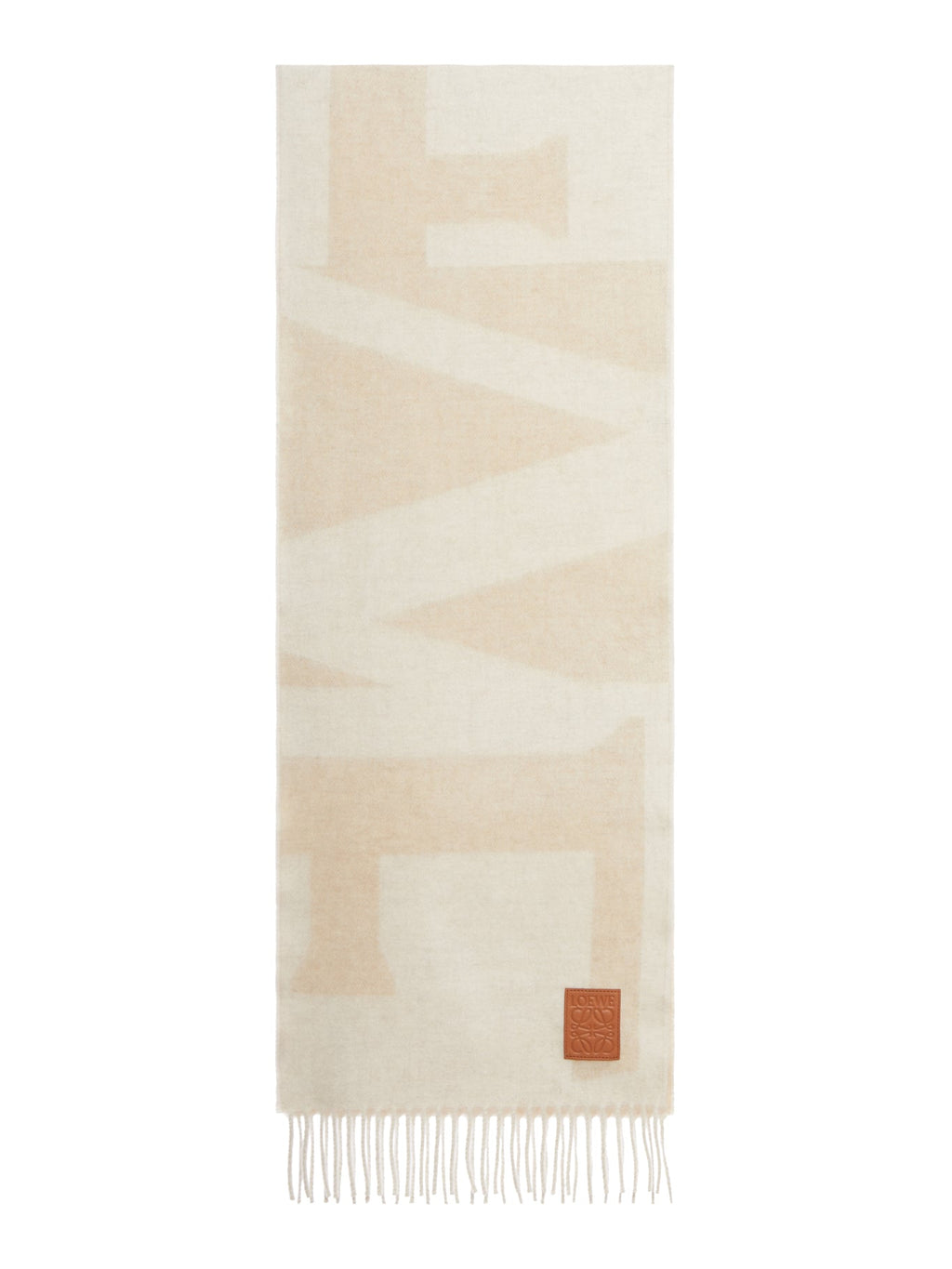 Оригінальна Cashmere Jacquard Logo Scarf Loewe – боковий вид