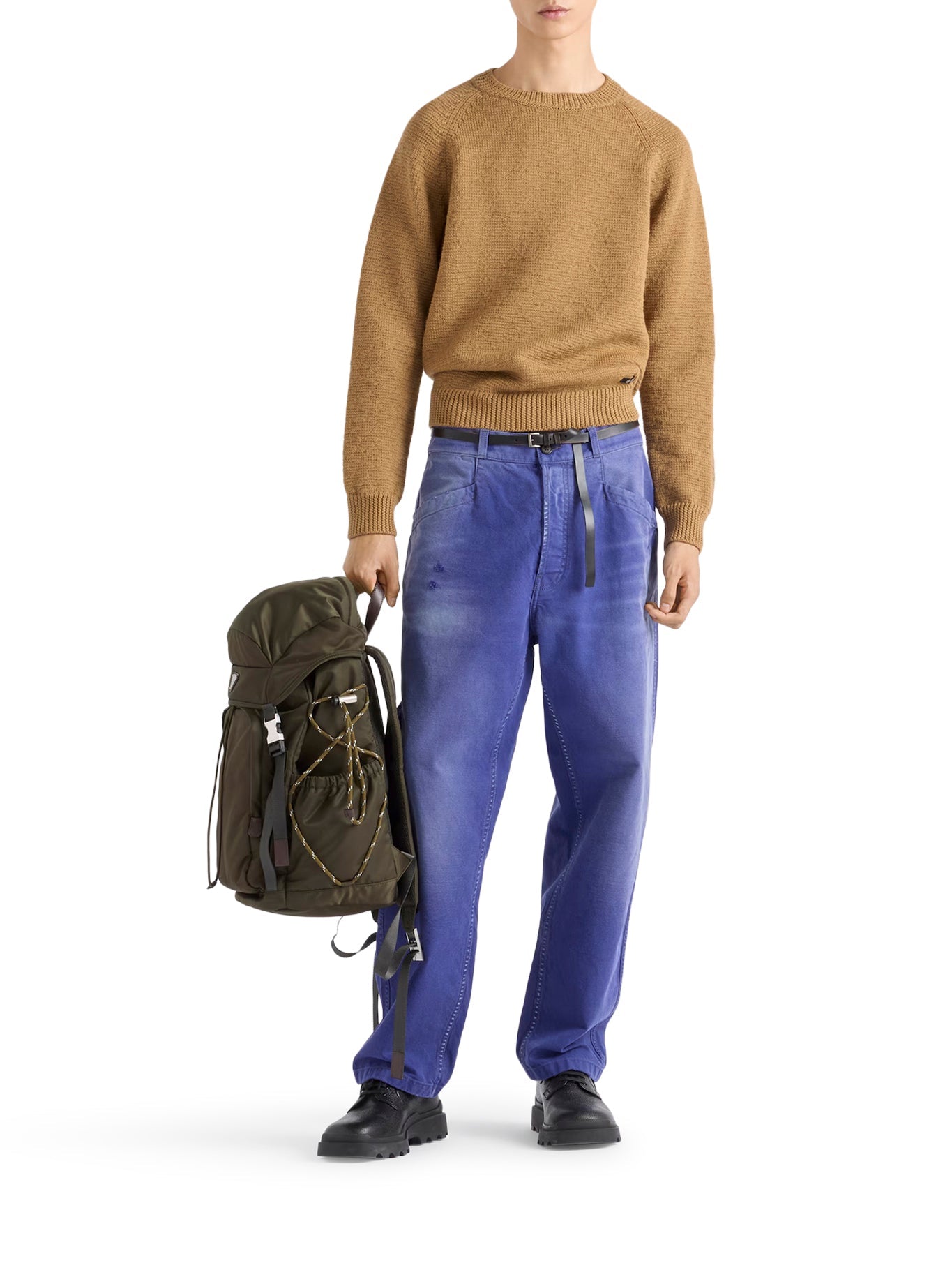 Crew Neck Sweater In Virgin Wool Prada – Гарантія оригінальності – вид ззаду