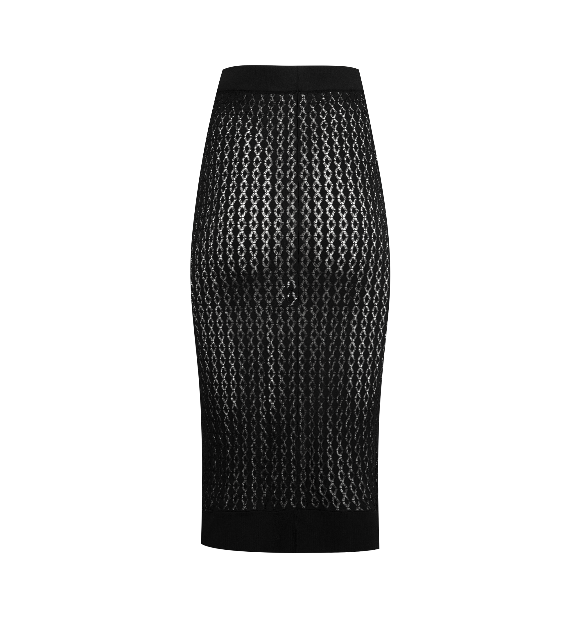 Knit Pencil Skirt Saint laurent – Гарантія оригінальності – вид ззаду