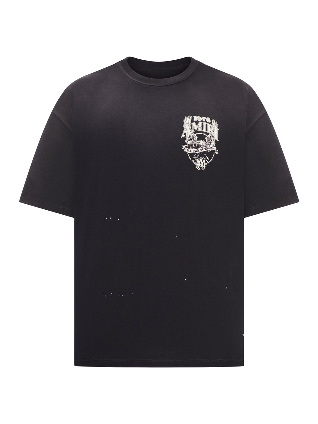 Oversized Crew Neck Cotton T-Shirt Amiri – Гарантія оригінальності – боковий вид