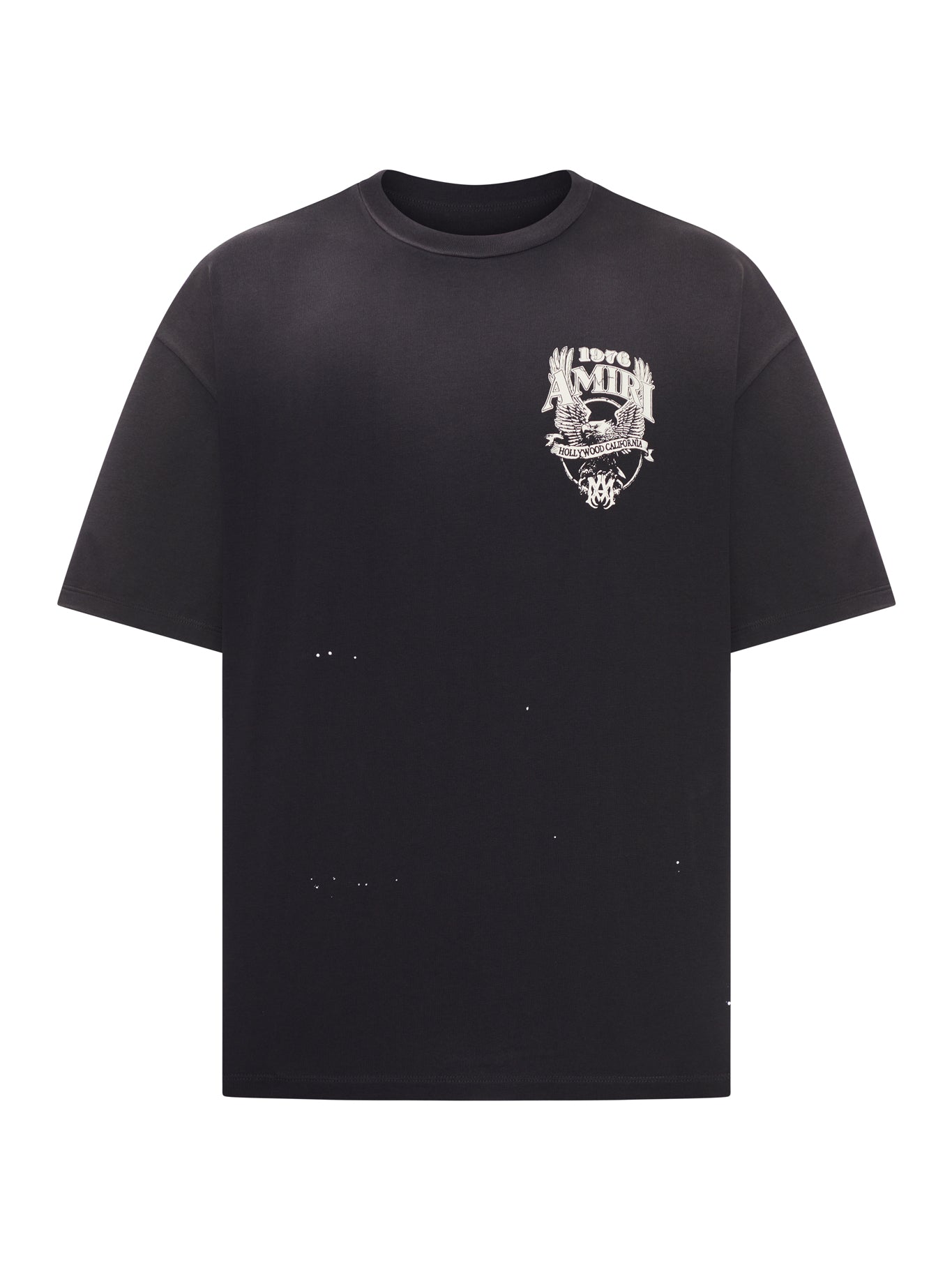 Oversized Crew Neck Cotton T-Shirt Amiri – Гарантія оригінальності – боковий вид