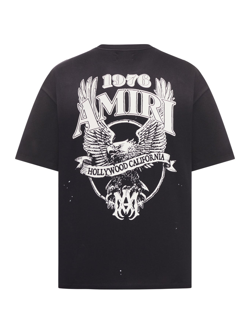 Oversized Crew Neck Cotton T-Shirt Amiri – Гарантія оригінальності – вид ззаду