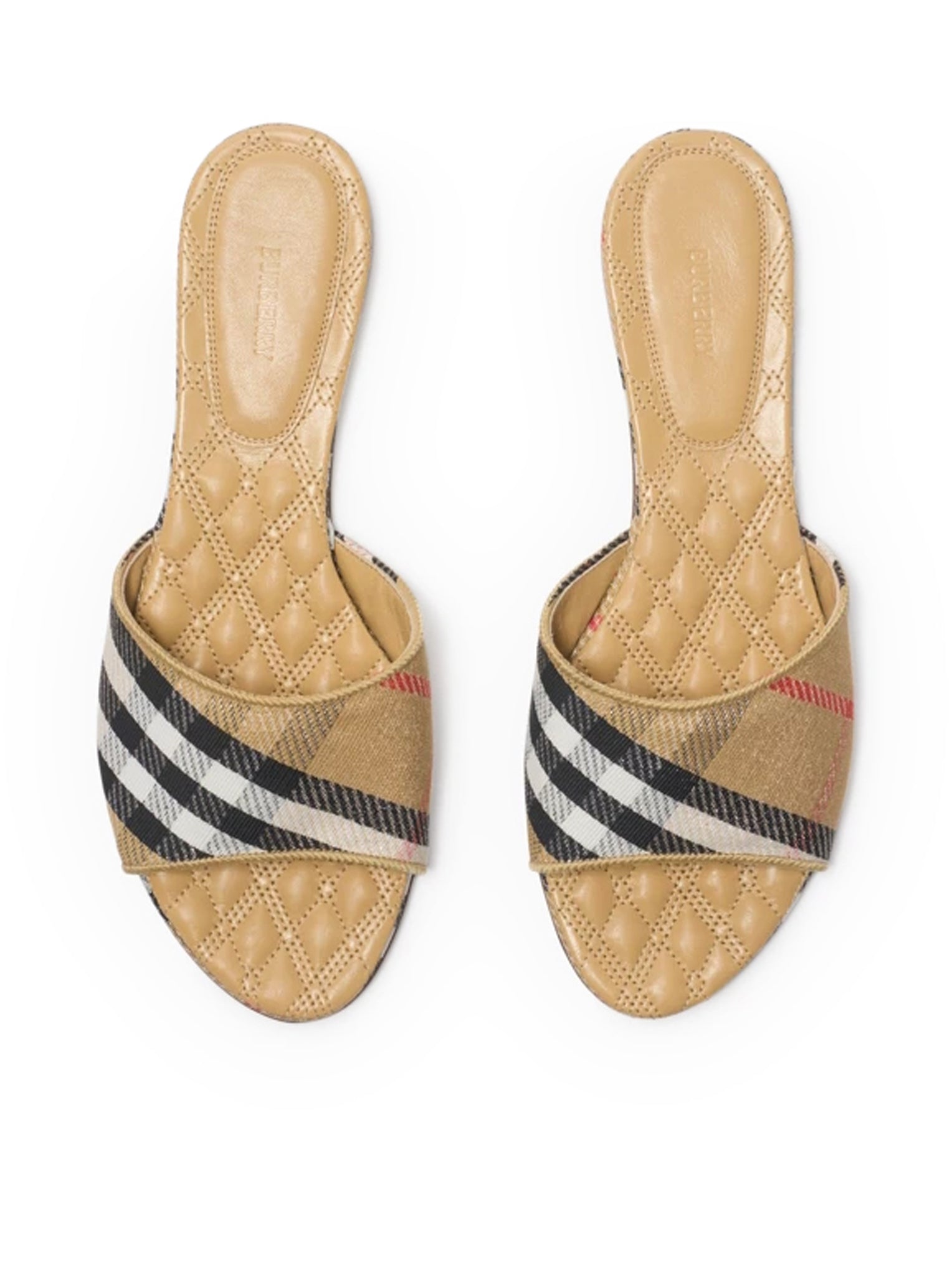 Оригінальна Sloane Check Slippers Burberry – збільшений вид