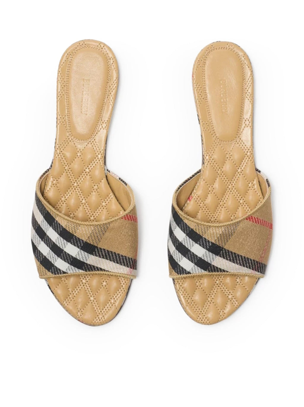 Оригінальна Sloane Check Slippers Burberry – збільшений вид