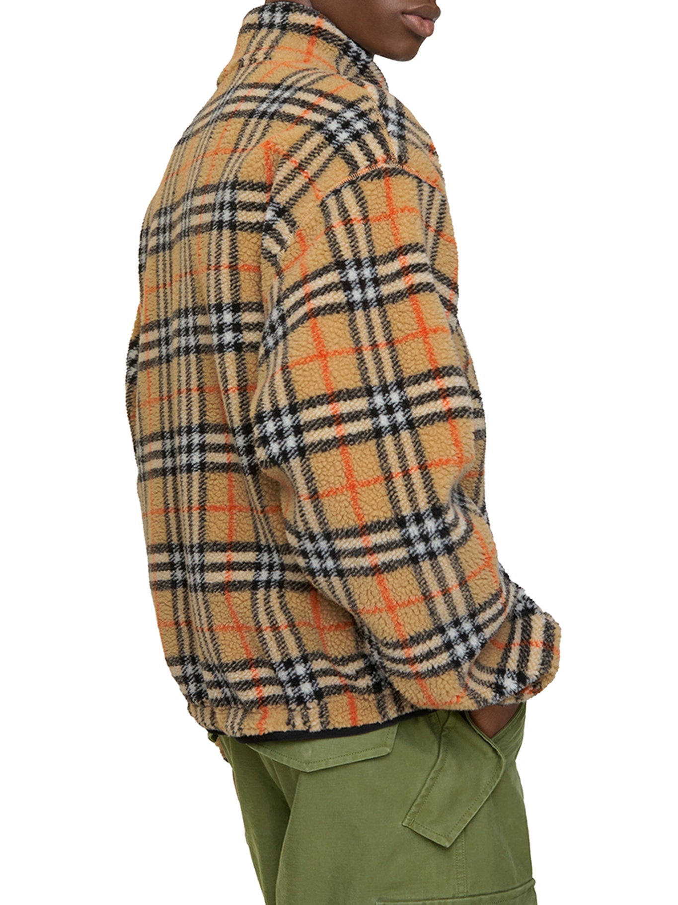 Оригінальна Checked Cashmere And Wool Blend Fleece Burberry – детальний вид