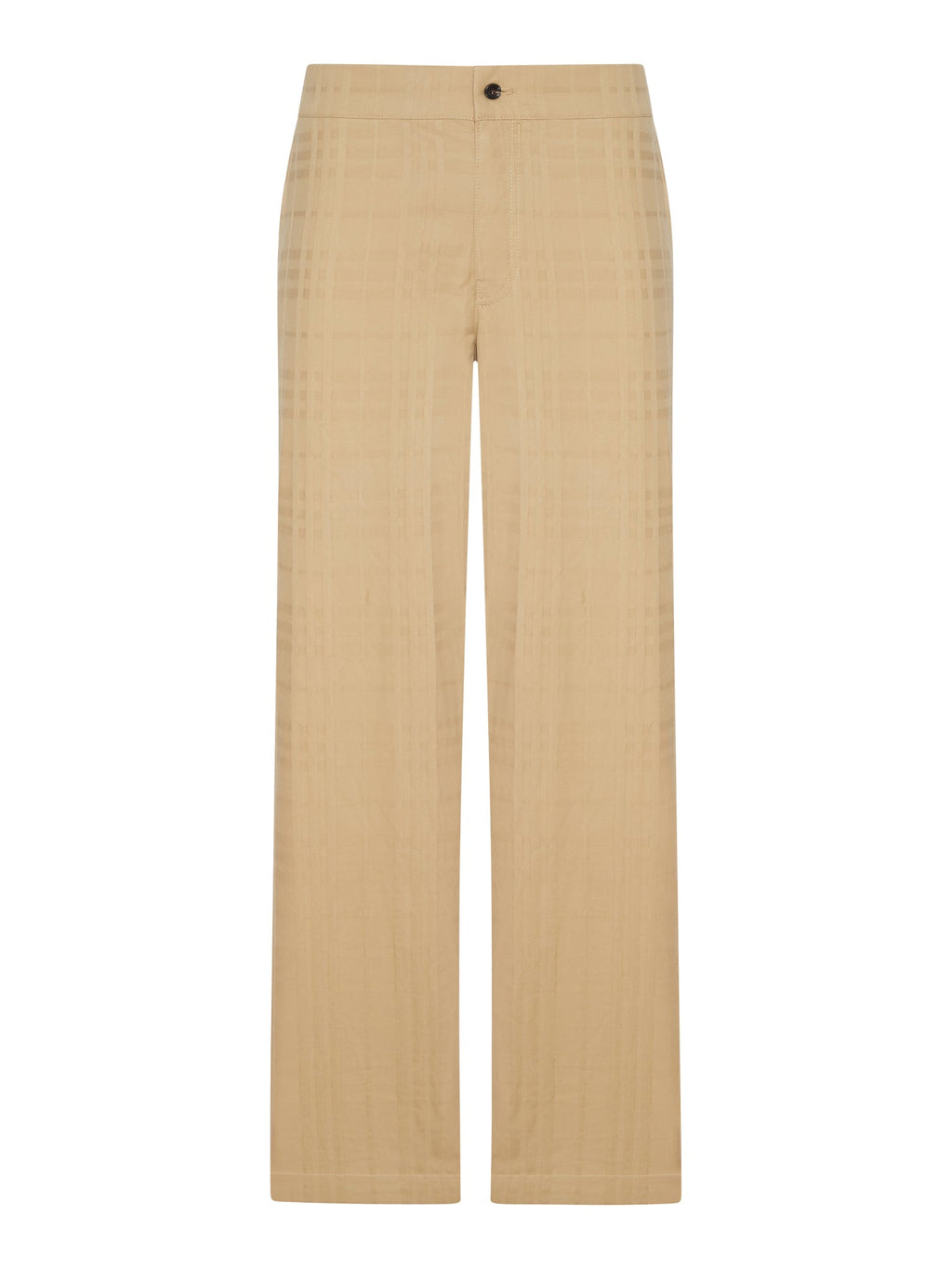 Textured Check Cotton Trousers Burberry оригінал – Купити в Україні – боковий вид