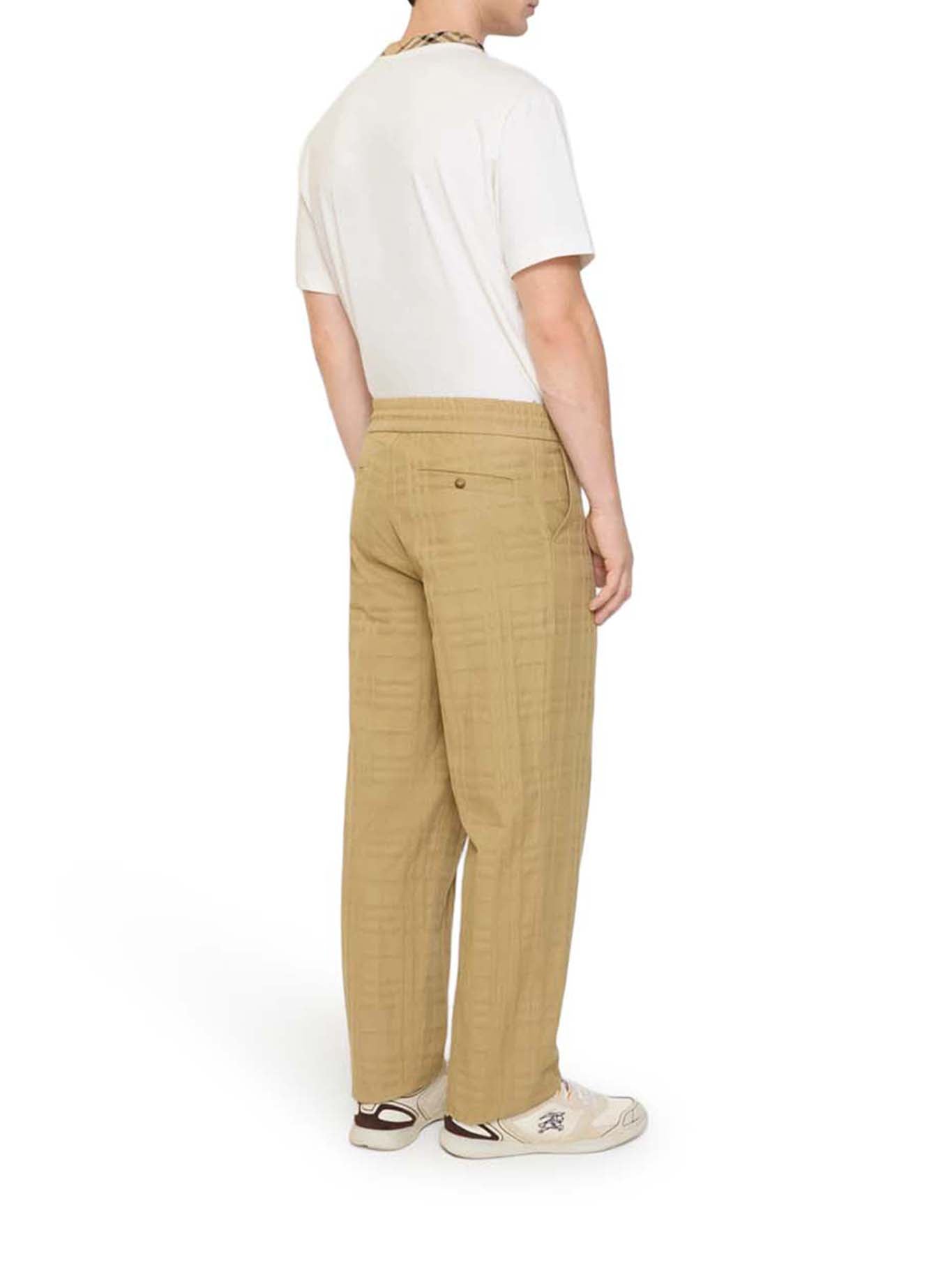Textured Check Cotton Trousers Burberry оригінал – Купити в Україні – детальний вид