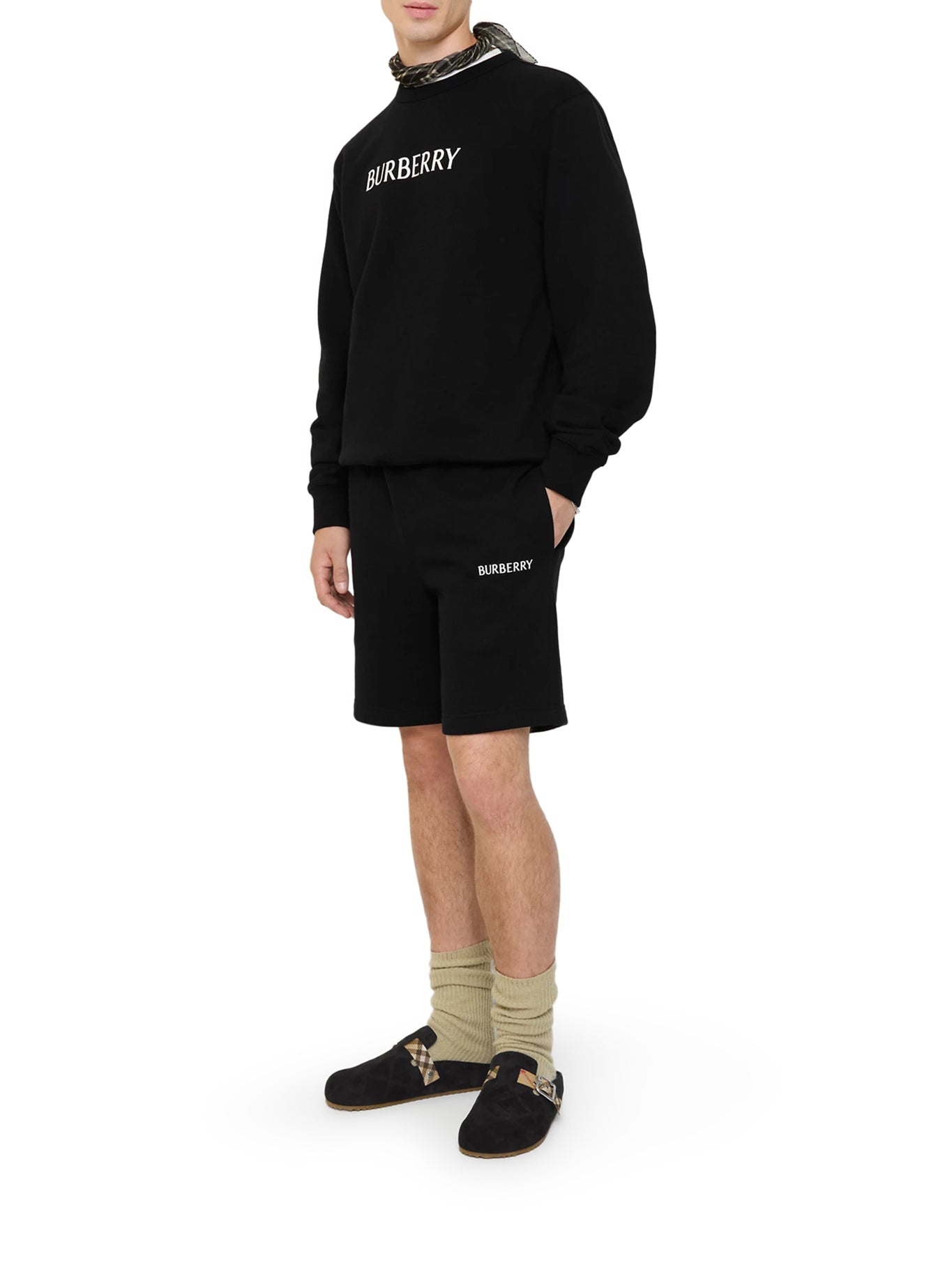 Оригінальна Cotton Shorts With Logo Burberry – вид ззаду