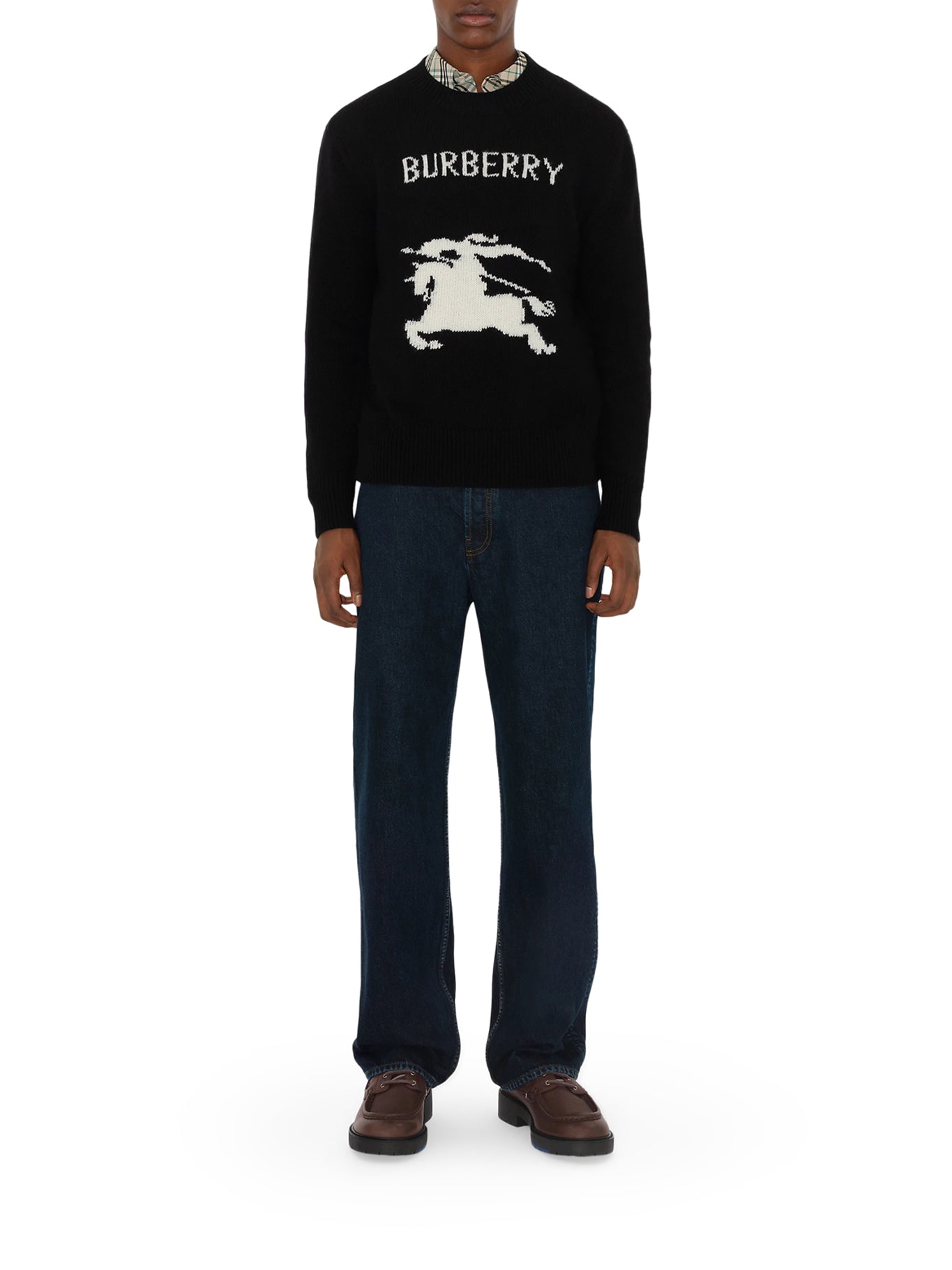 Оригінальна Wool And Cashmere Pullover With Ekd Burberry – вид ззаду