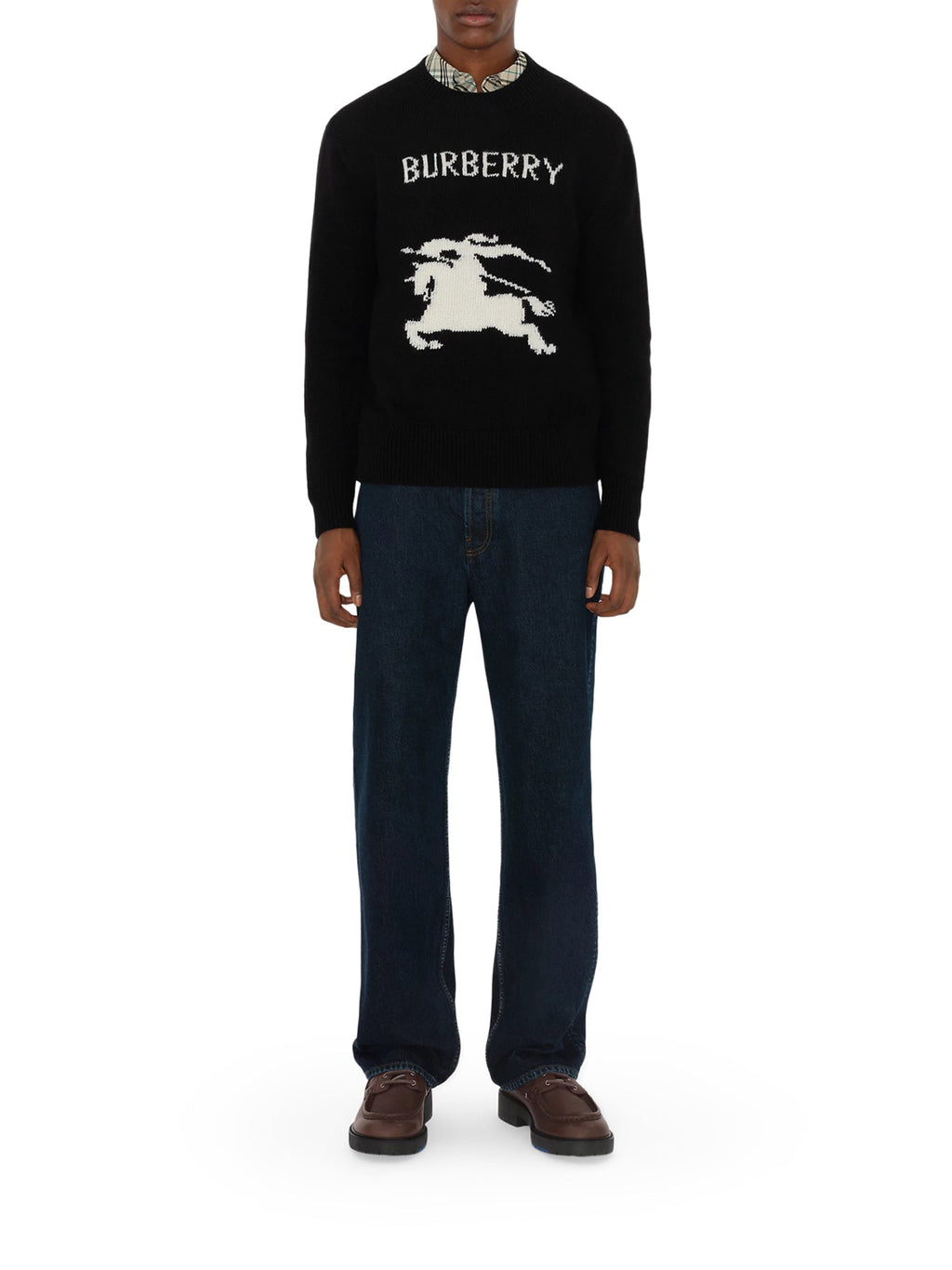 Оригінальна Wool And Cashmere Pullover With Ekd Burberry – вид ззаду