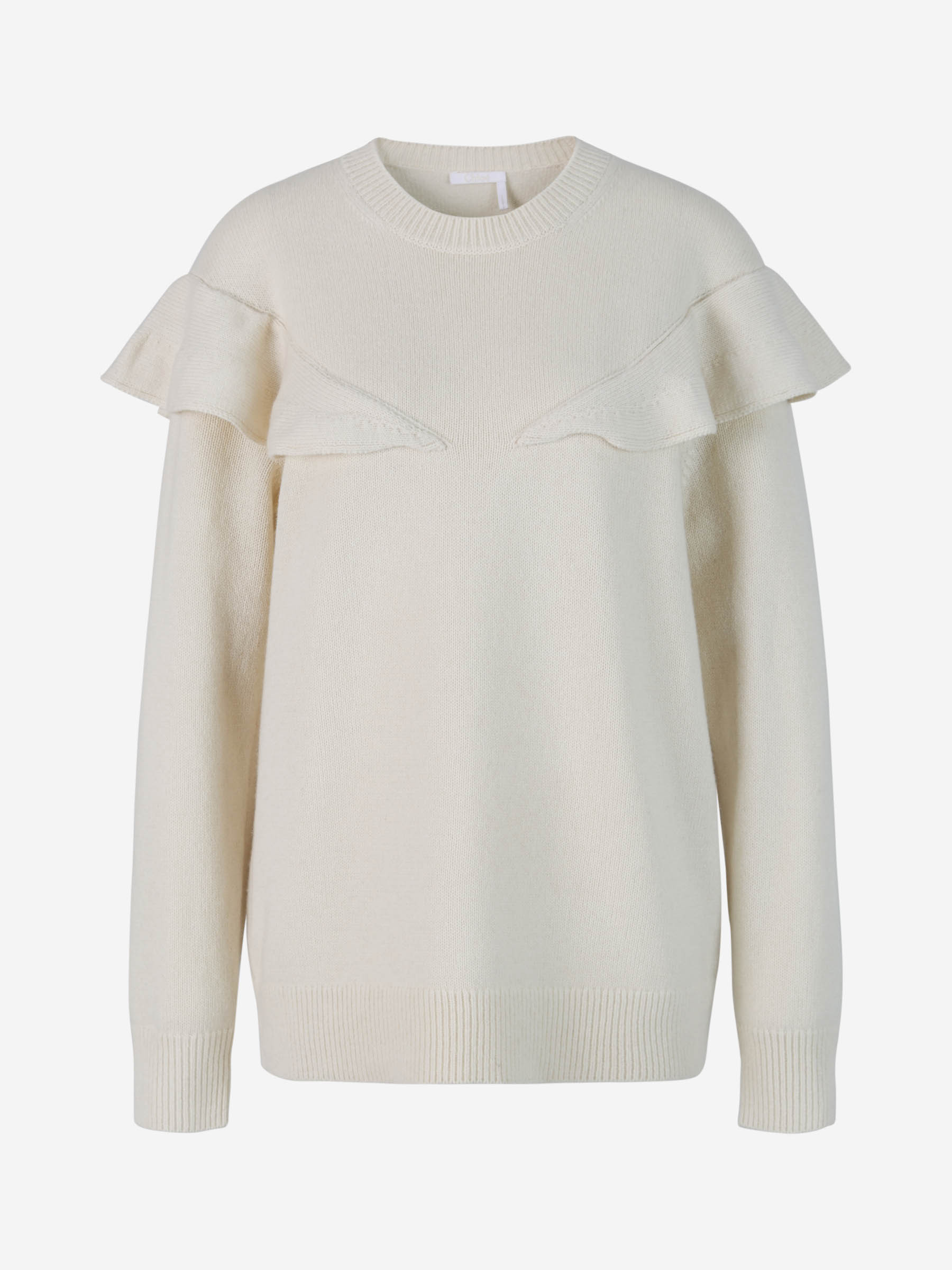 Cashmere Ruffled Sweater Chloe оригінал – Купити в Україні – боковий вид