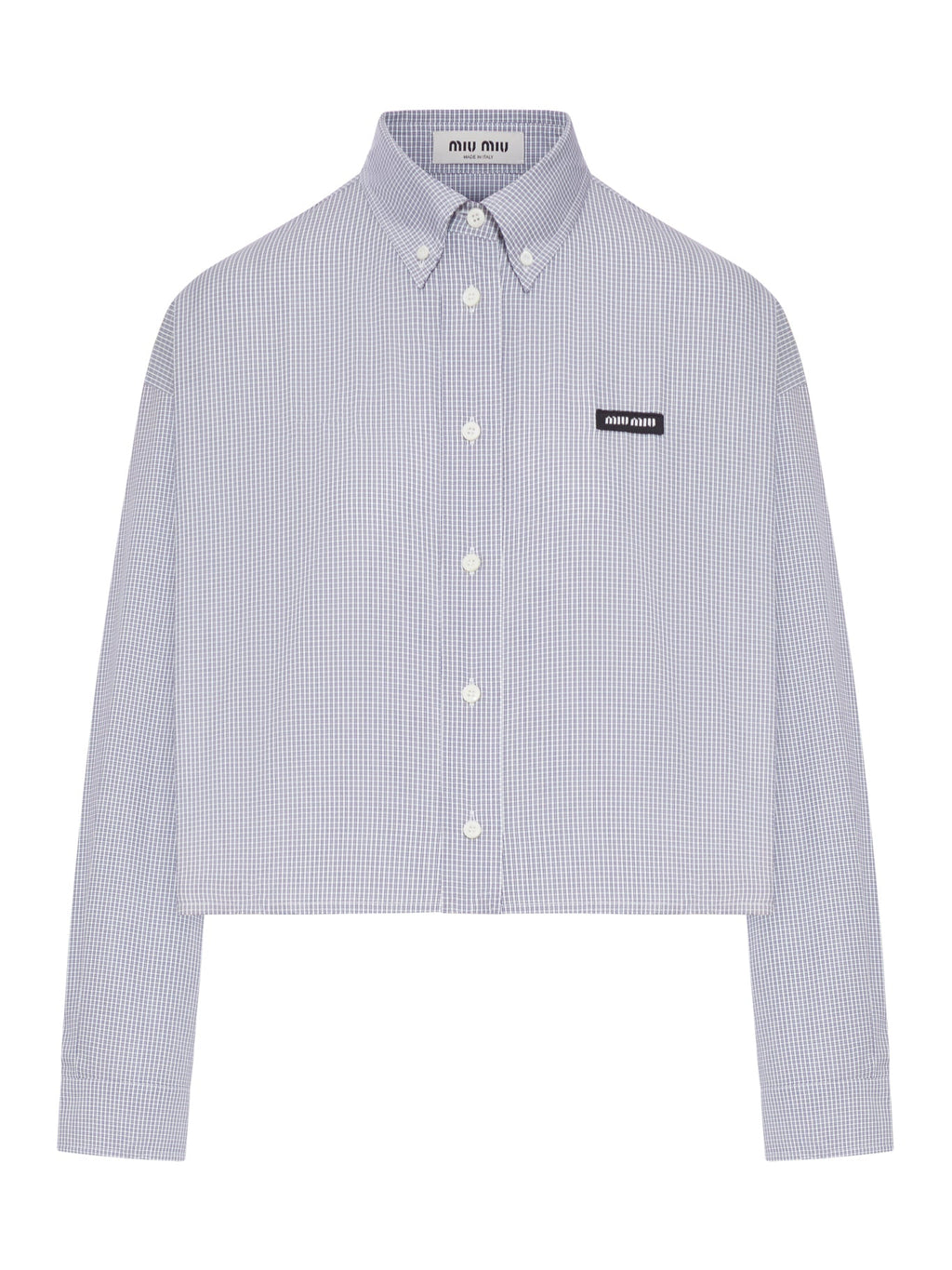 Cotton Poplin Shirt Miu miu оригінал – Купити в Україні – боковий вид