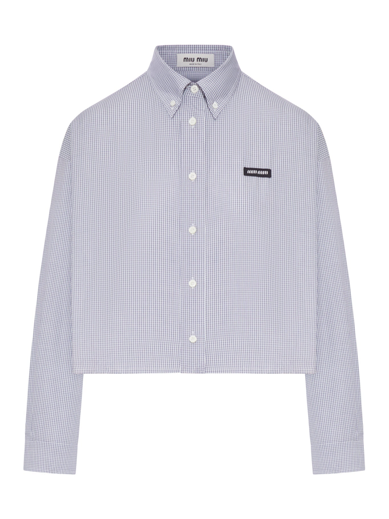 Cotton Poplin Shirt Miu miu оригінал – Купити в Україні – боковий вид