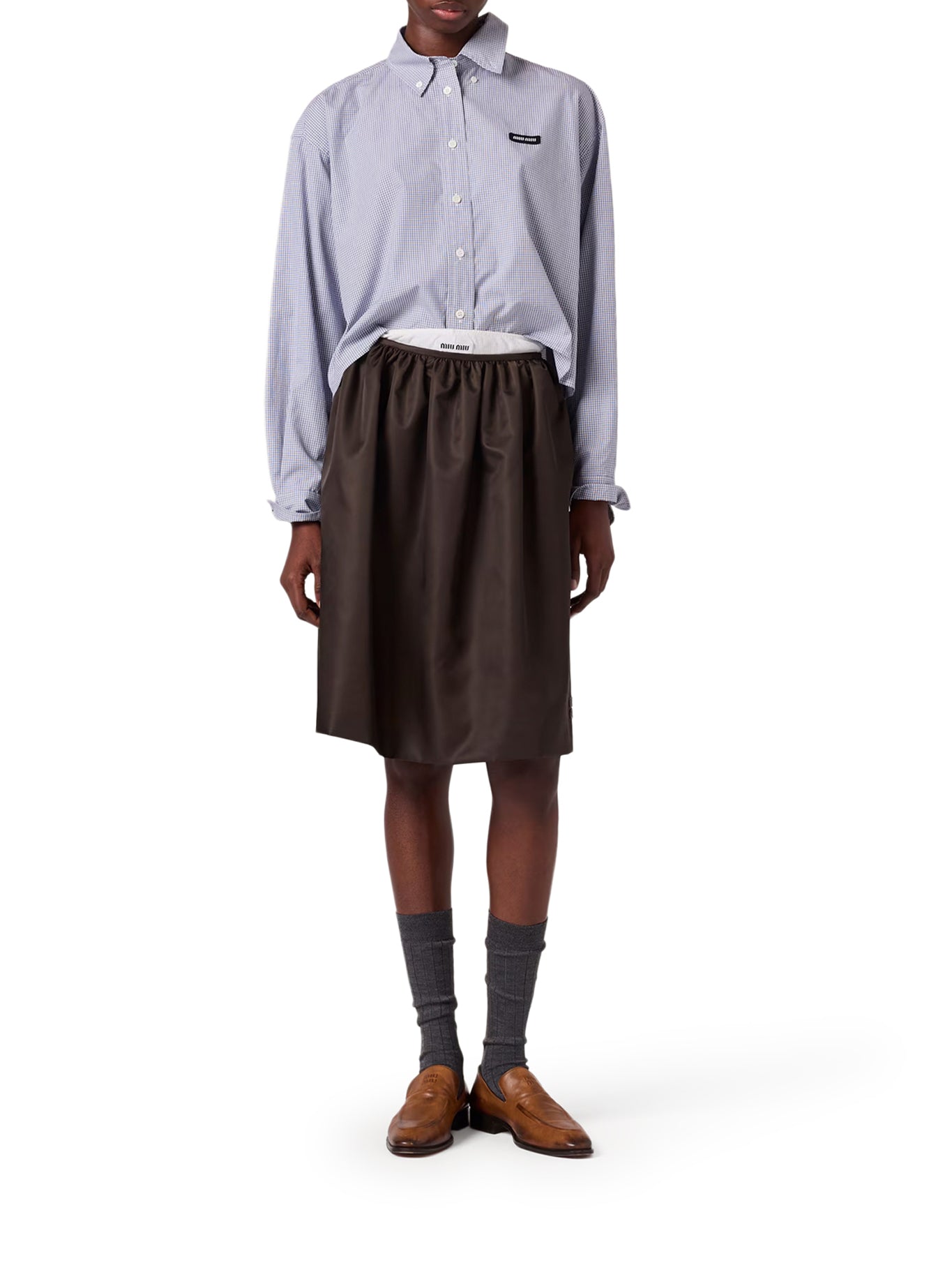Cotton Poplin Shirt Miu miu оригінал – Купити в Україні – вид ззаду