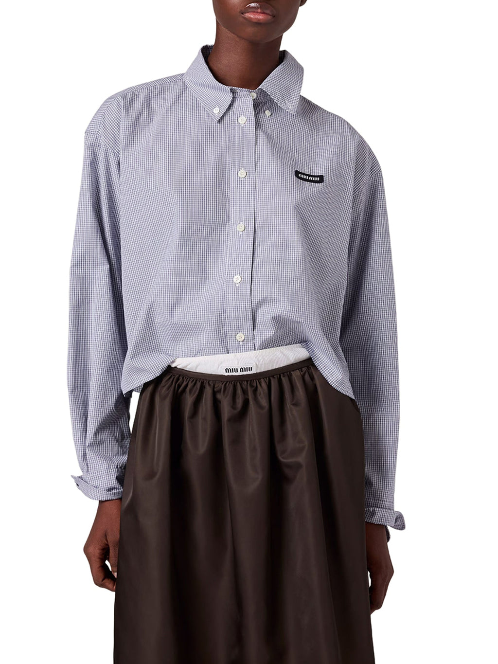 Cotton Poplin Shirt Miu miu оригінал – Купити в Україні – детальний вид