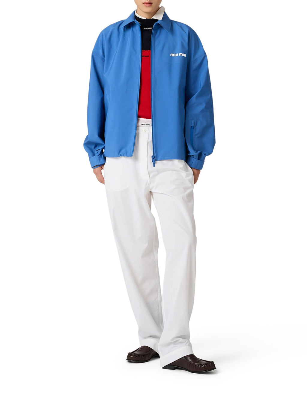 Оригінальна Canvas Wind Jacket Miu miu – вид ззаду