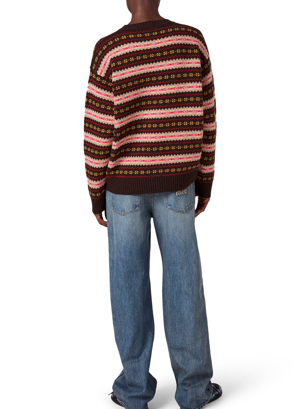 Оригінальна Crew Neck Wool Sweater Miu miu – детальний вид