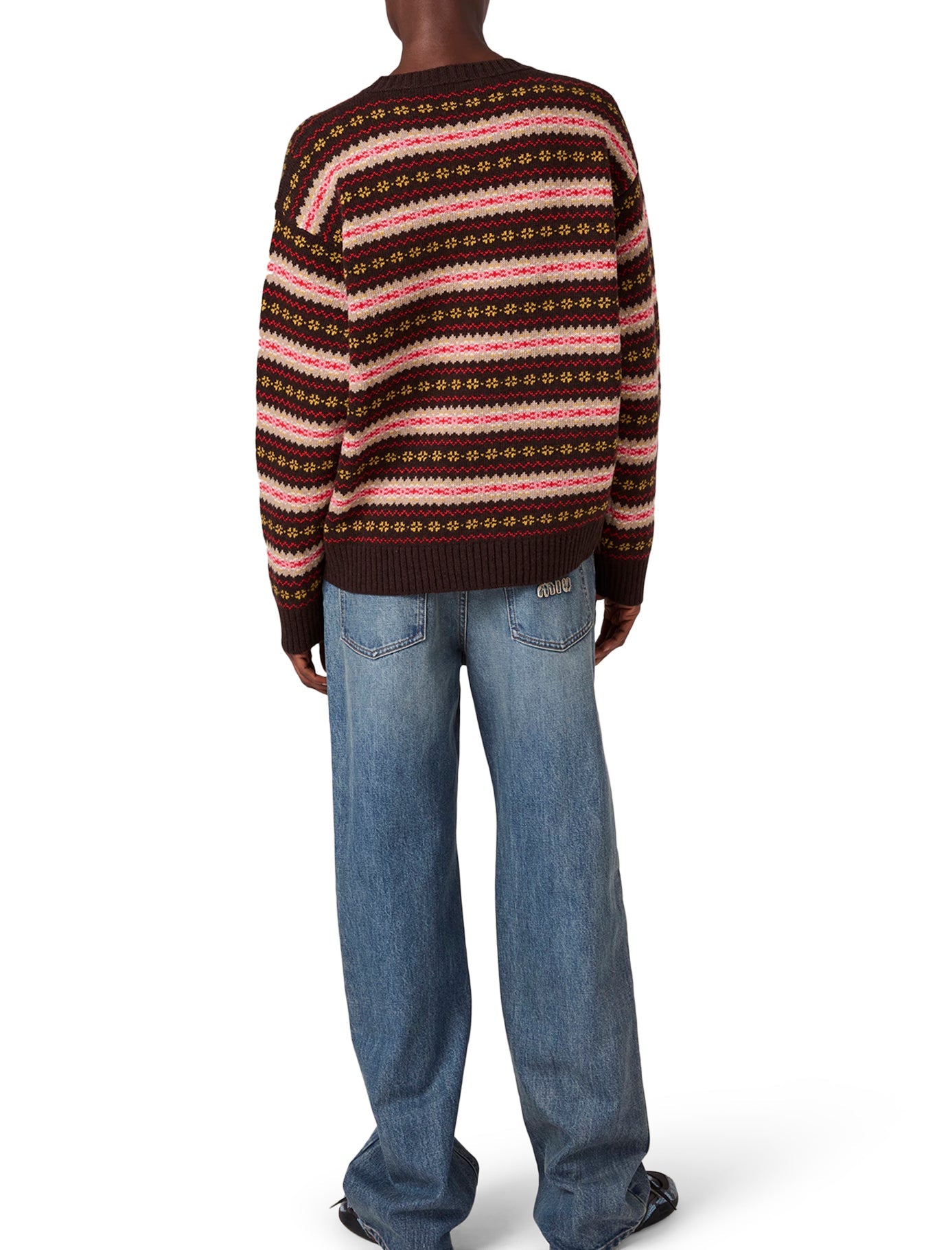 Оригінальна Crew Neck Wool Sweater Miu miu – детальний вид