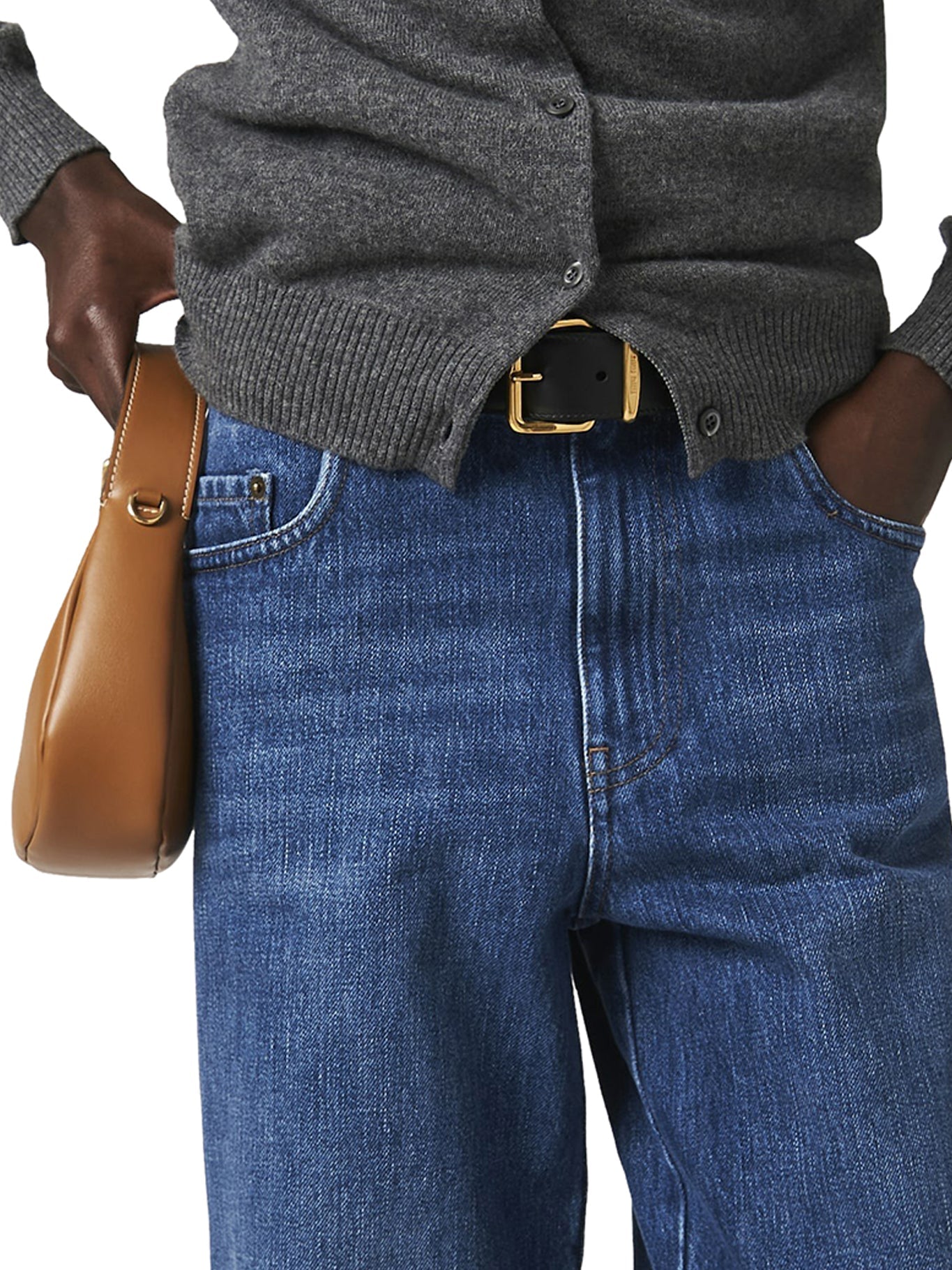 Оригінальна Five-Pocket Denim Trousers Miu miu – збільшений вид
