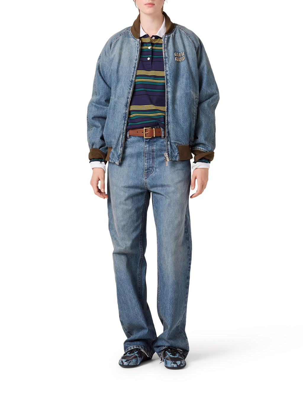 Regular Denim Jeans Miu miu – Гарантія оригінальності – вид ззаду