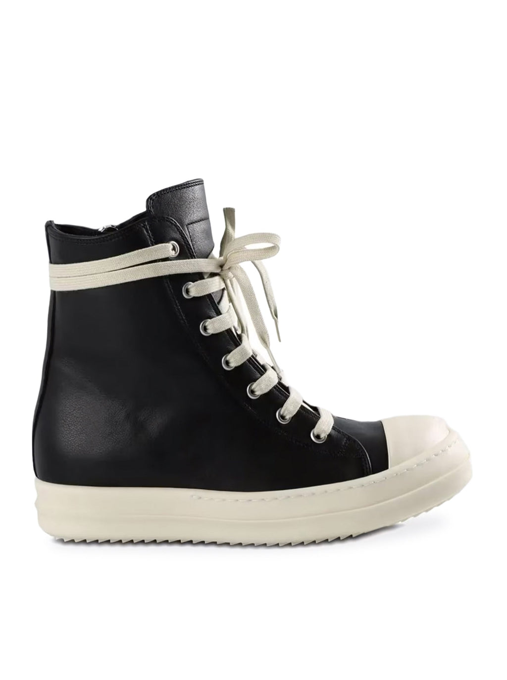 Calfskin Leather Sneakers Rick owens – Гарантія оригінальності – боковий вид