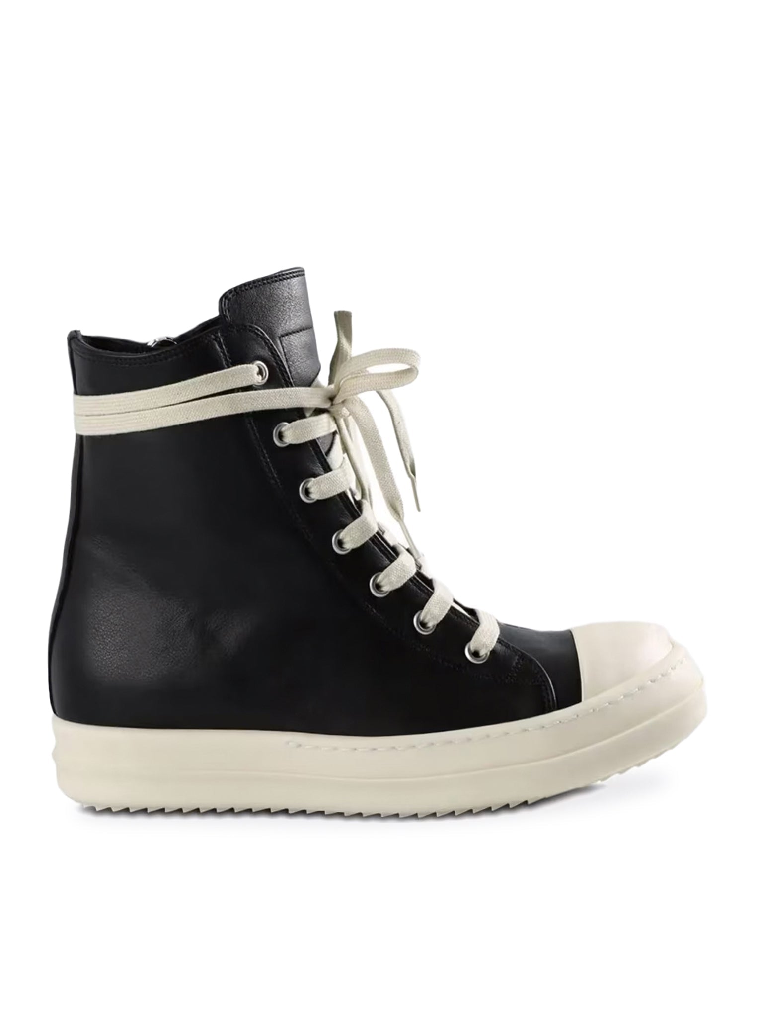 Calfskin Leather Sneakers Rick owens – Гарантія оригінальності – боковий вид