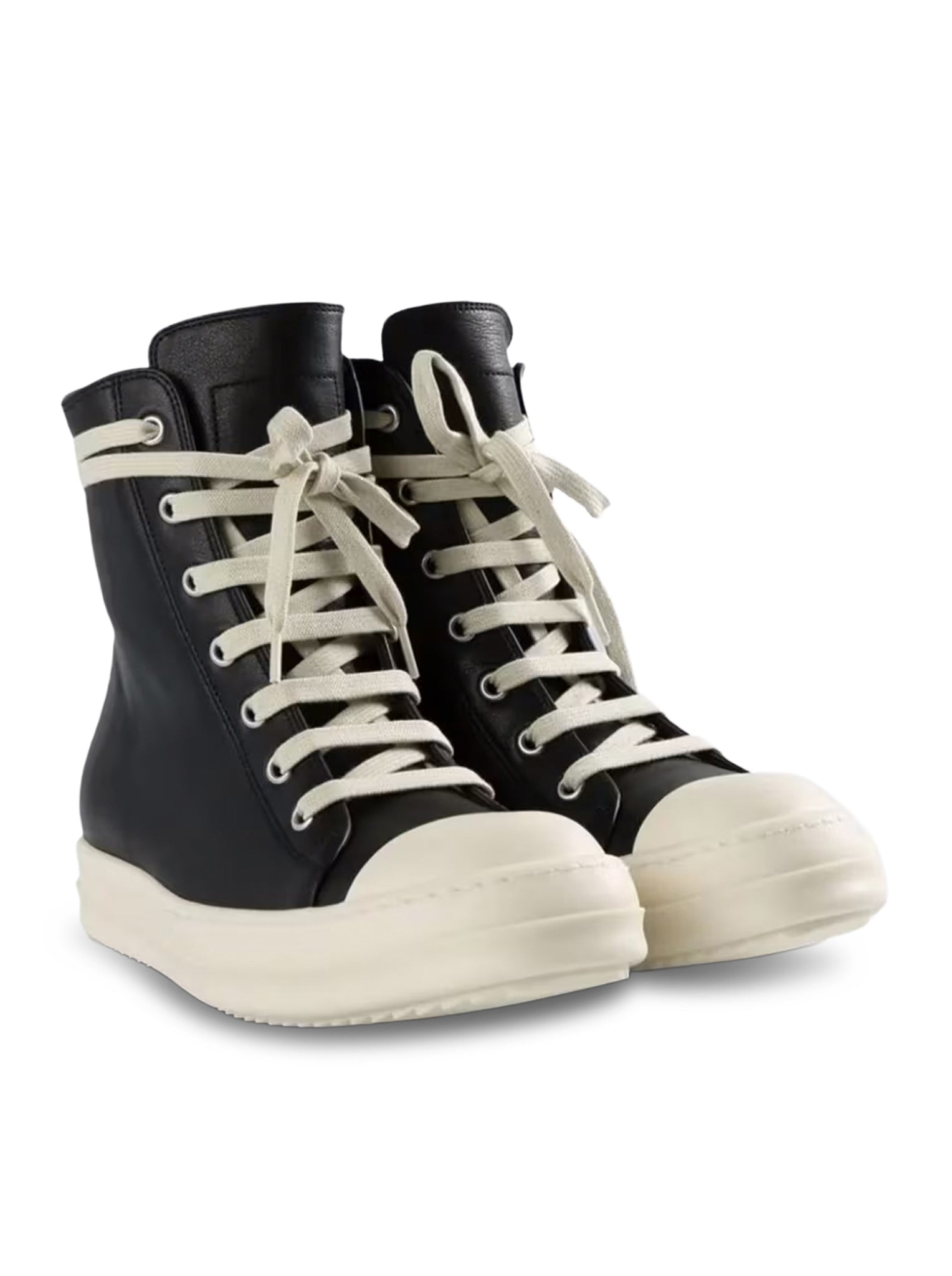 Calfskin Leather Sneakers Rick owens – Гарантія оригінальності – вид ззаду