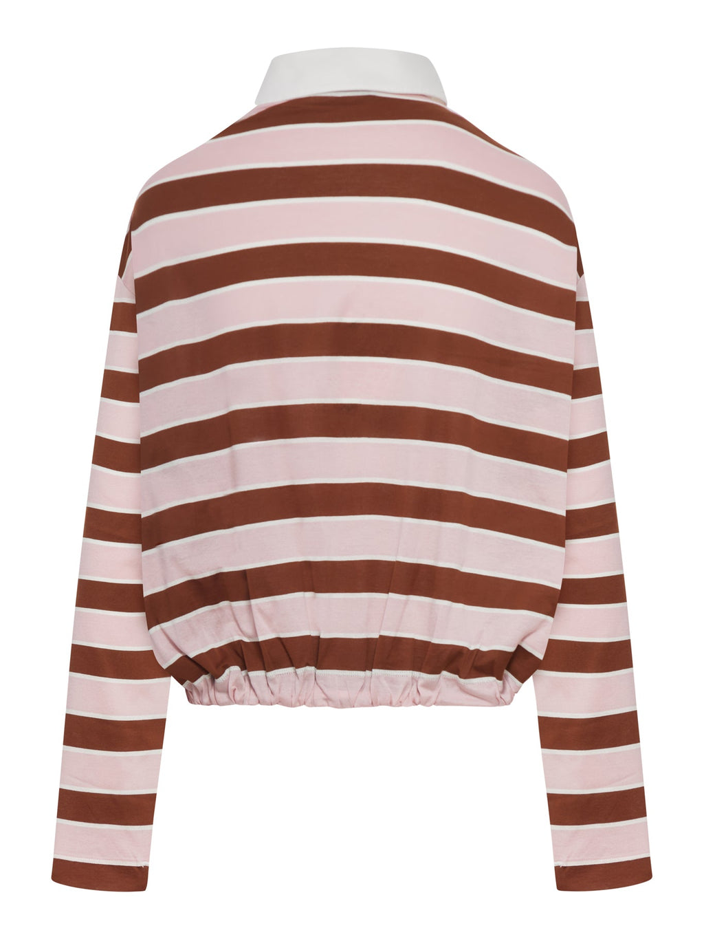 Оригінальна Striped Lisle Thread Polo Shirt Prada – вид ззаду