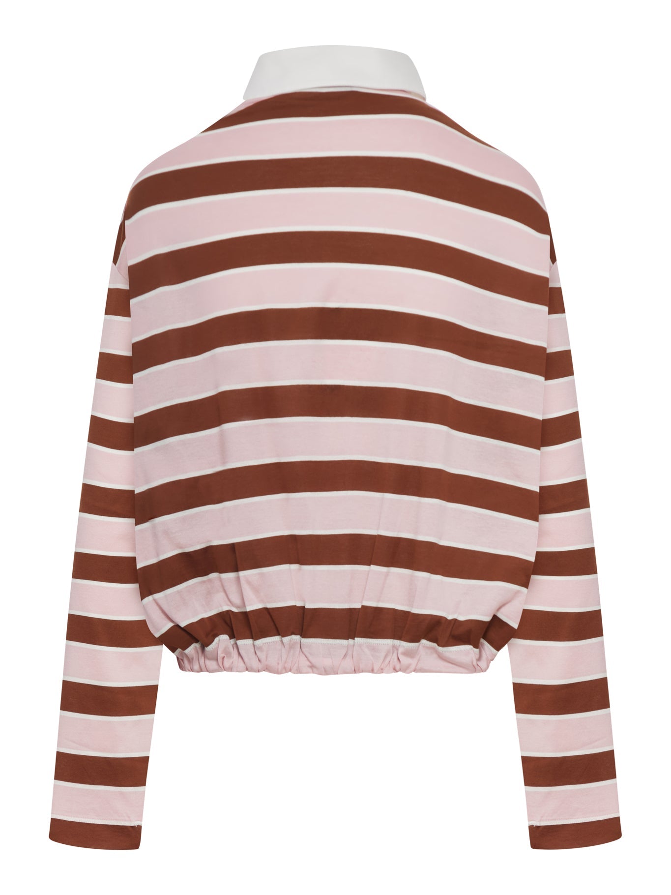 Оригінальна Striped Lisle Thread Polo Shirt Prada – вид ззаду