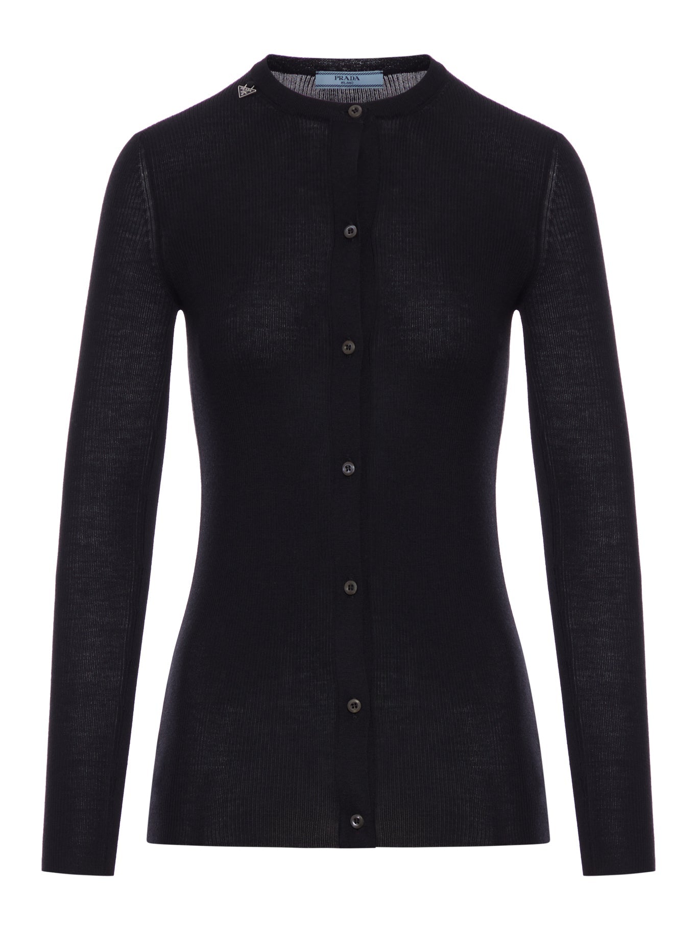Ribbed Wool Cardigan Prada оригінал – Купити в Україні – боковий вид
