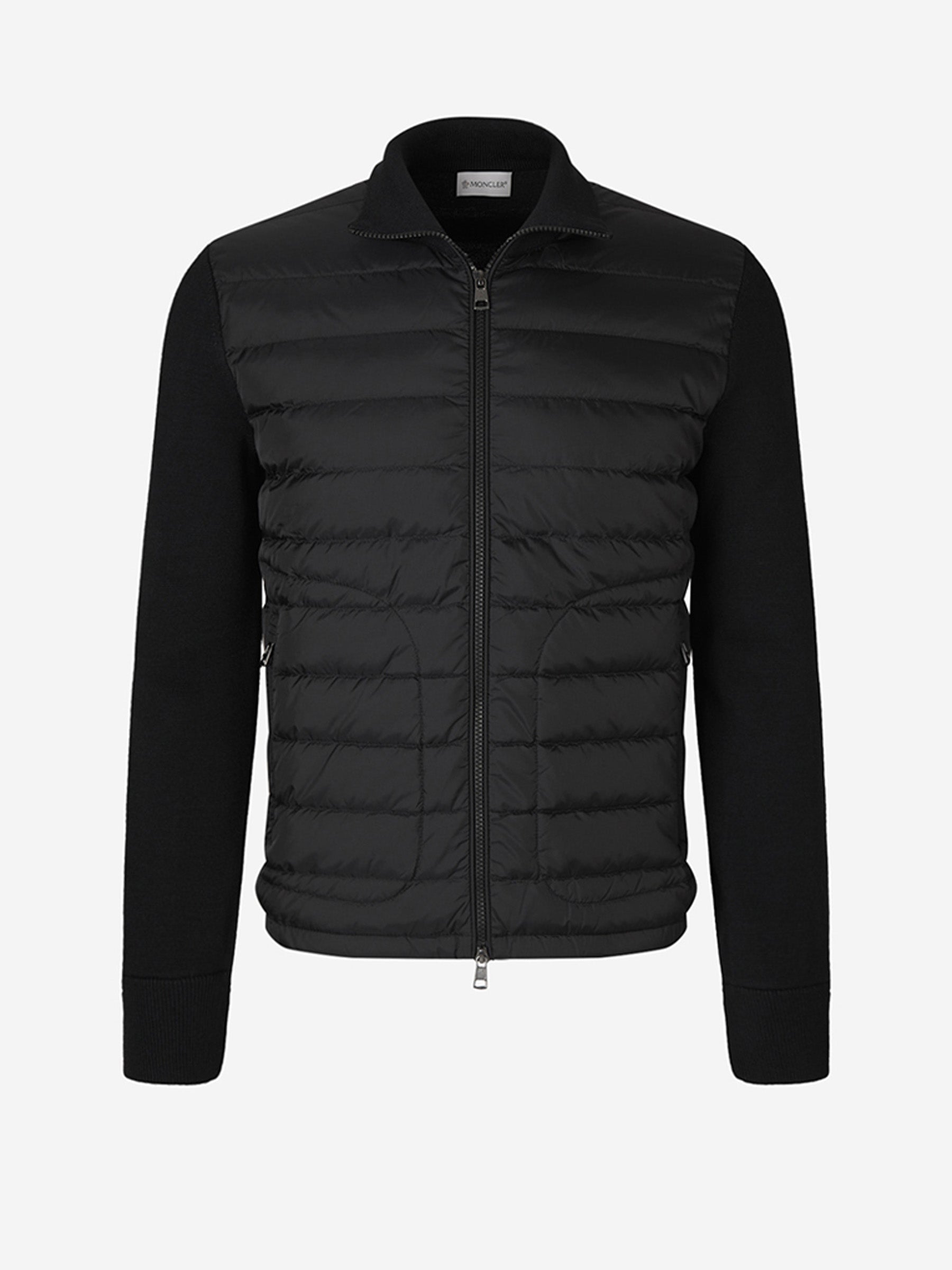 Quilted Knit Cardigan Moncler оригінал – Купити в Україні – боковий вид - MONCLER