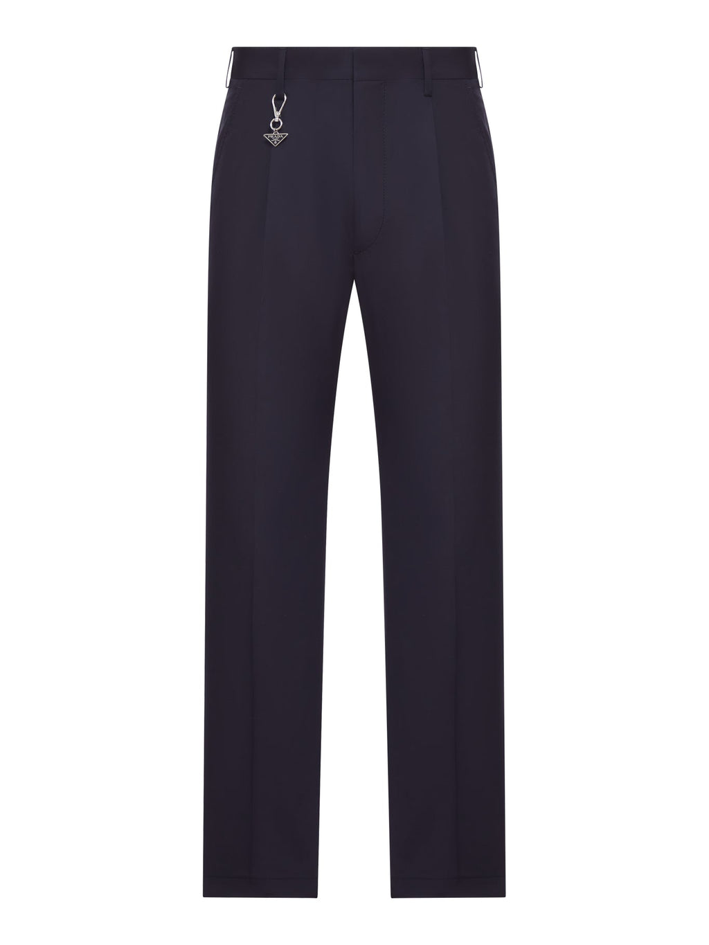 Tailored Cotton Poplin Trousers Prada – Гарантія оригінальності – боковий вид