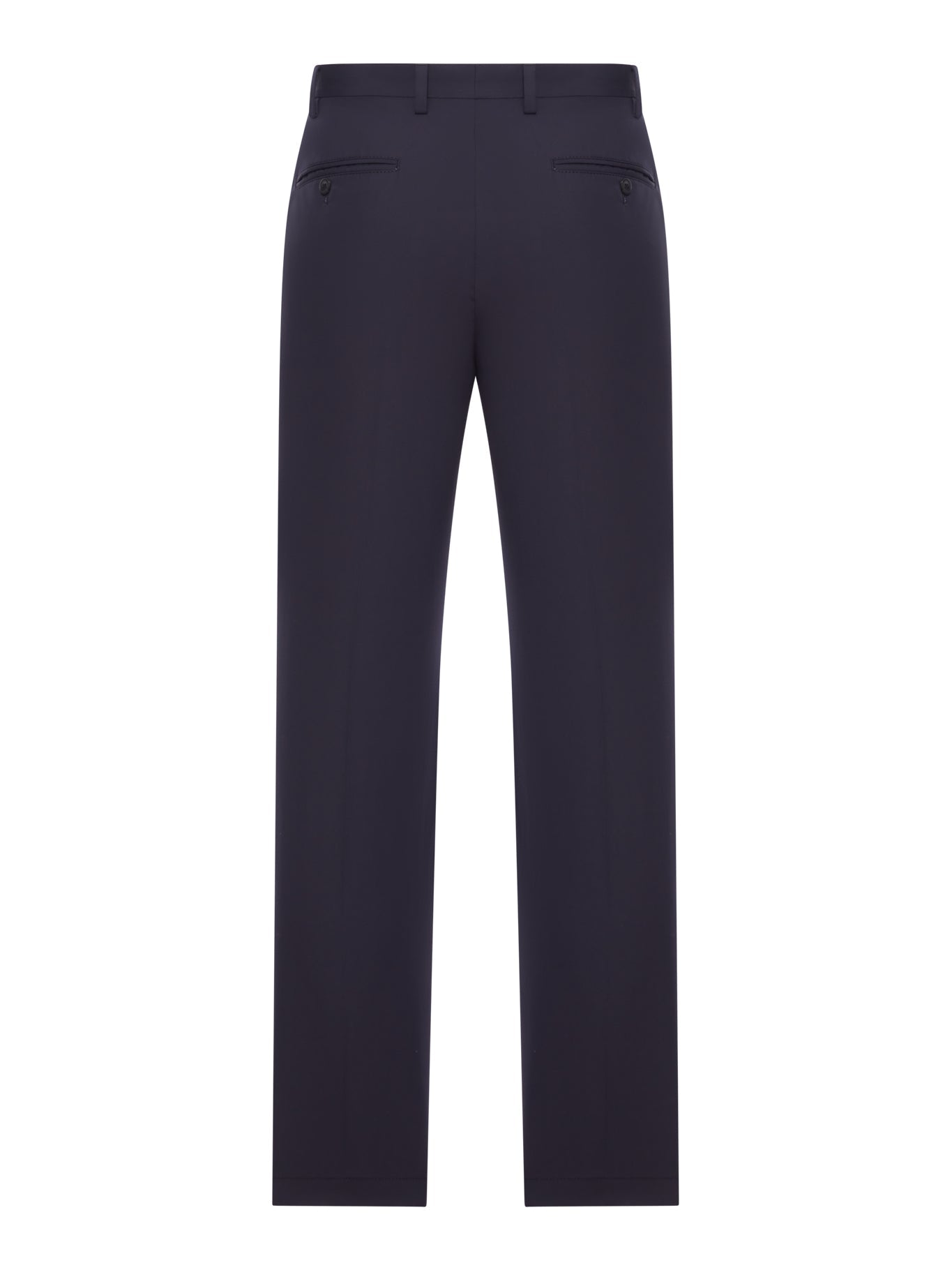 Tailored Cotton Poplin Trousers Prada – Гарантія оригінальності – вид ззаду