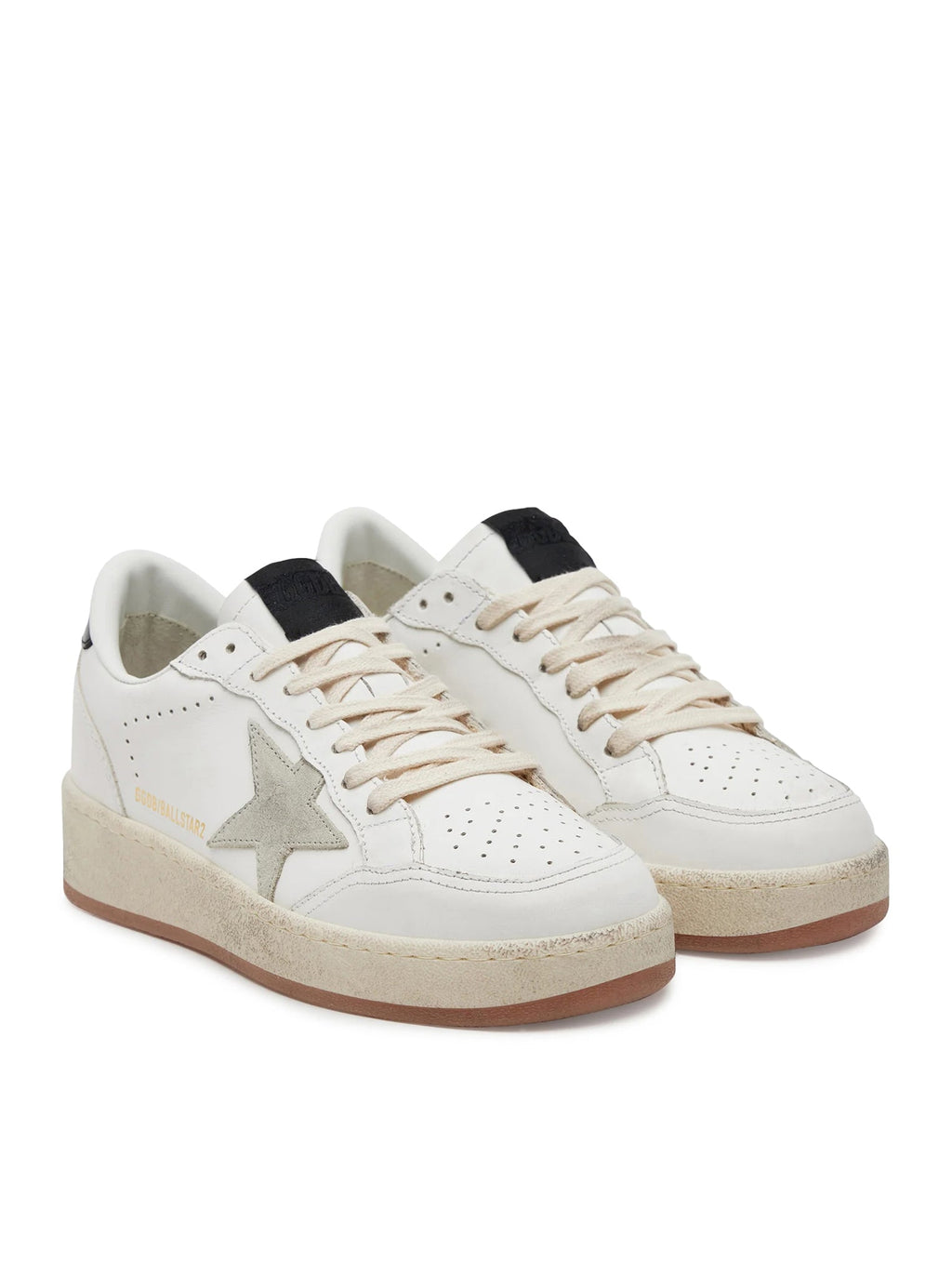 Ball Star With Ice Suede Star And Black Leather Heel Golden goose – Гарантія оригінальності – вид ззаду